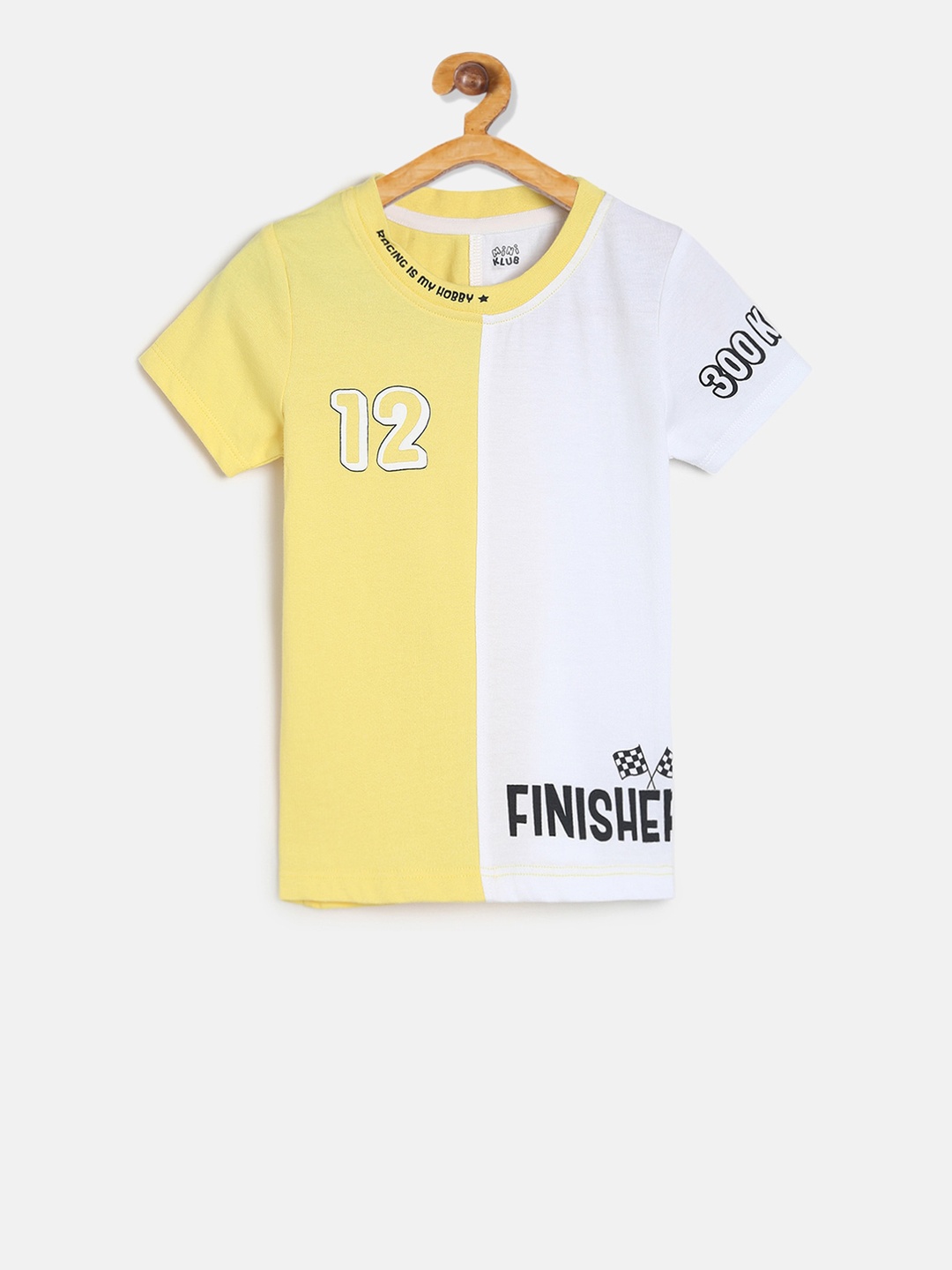MINI KLUB Girls Yellow White Colourblocked Cotton Round Neck Pure Cotton T-shirt
MINI KLUB Girls Yellow White Colourblocked Cotton Round Neck Pure Cotton T-shirt