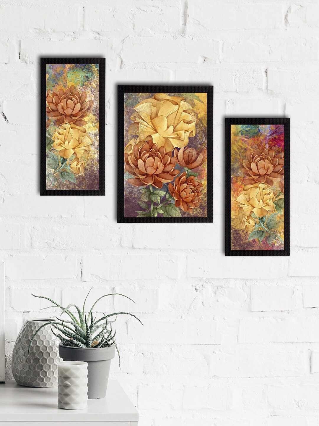 eCraftIndia Set of 3 Yellow & Green Botanical and Floral Satin Matt Textured UV Wall Art
eCraftIndia Set of 3 Yellow & Green Botanical and Floral Satin Matt Textured UV Wall Art