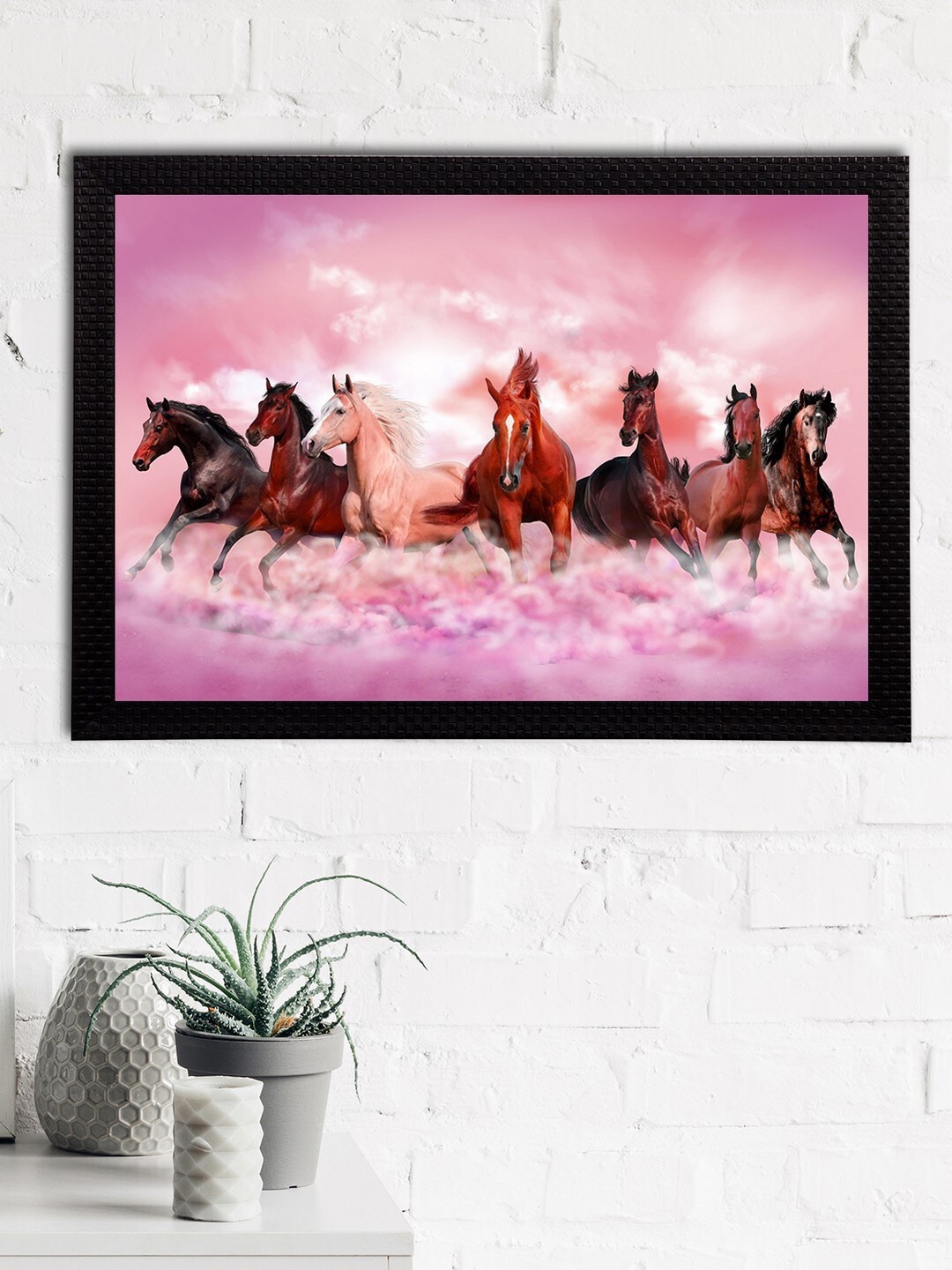 eCraftIndia Multicoloured 7 Lucky Running Horses Satin Matt Texture UV Wall Art, Multi
eCraftIndia Multicoloured 7 Lucky Running Horses Satin Matt Texture UV Wall Art, Multi
