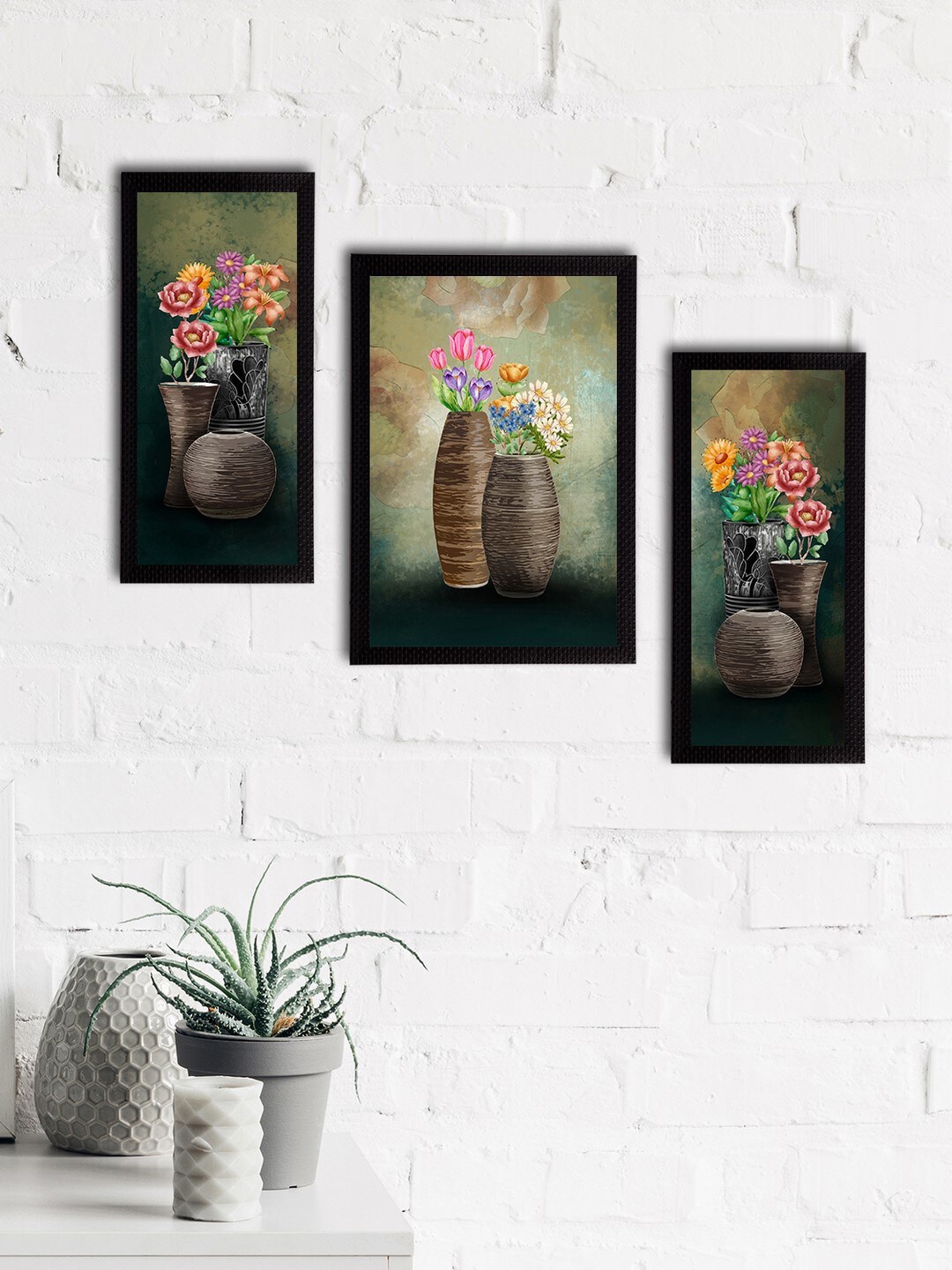 eCraftIndia Set Of 3 Brown & Pink Botanical and Floral Satin Matt Textured UV Art Painting
eCraftIndia Set Of 3 Brown & Pink Botanical and Floral Satin Matt Textured UV Art Painting