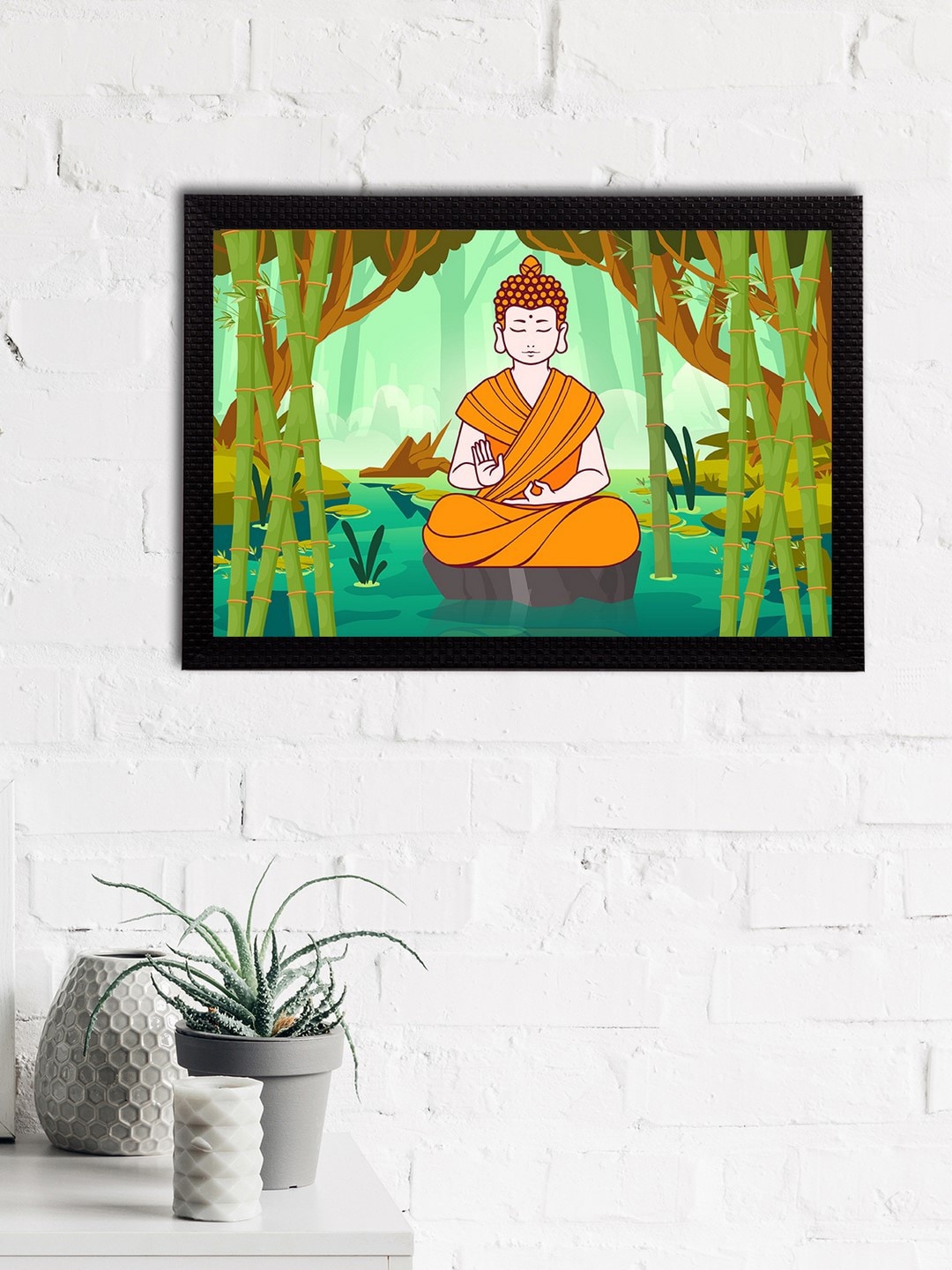 eCraftIndia Multicoloured Meditating Lord Buddha Satin Matt Texture UV Wall Art, Multi
eCraftIndia Multicoloured Meditating Lord Buddha Satin Matt Texture UV Wall Art, Multi