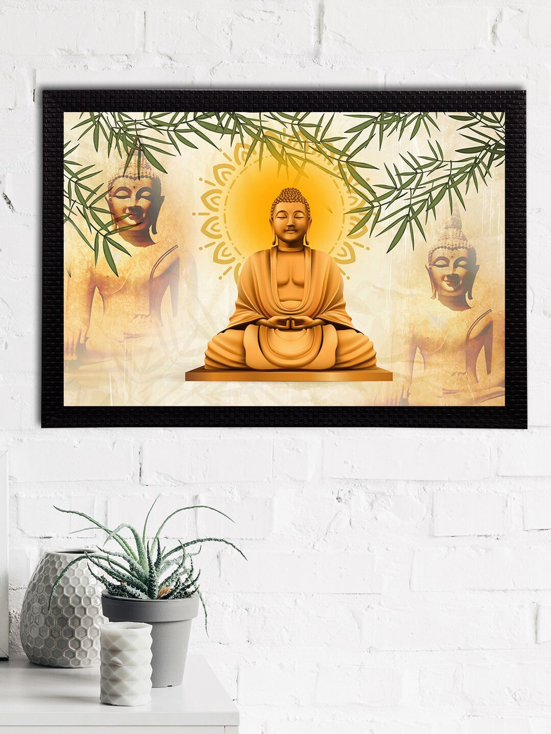 eCraftIndia Beige & Yellow Meditating Lord Buddha Satin Matt Texture UV Wall Painting
eCraftIndia Beige & Yellow Meditating Lord Buddha Satin Matt Texture UV Wall Painting