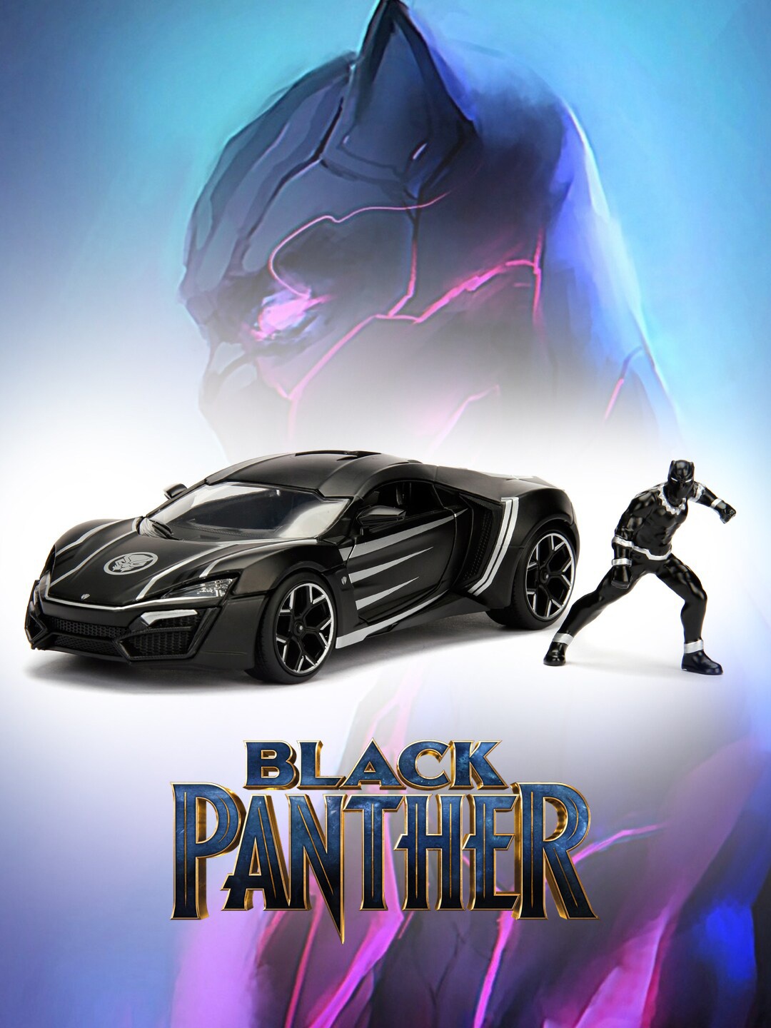 Jada Toys Kids Black Diecast Lykan Hypersport Car With Black Panther Action Figure Toy Car
Jada Toys Kids Black Diecast Lykan Hypersport Car With Black Panther Action Figure Toy Car