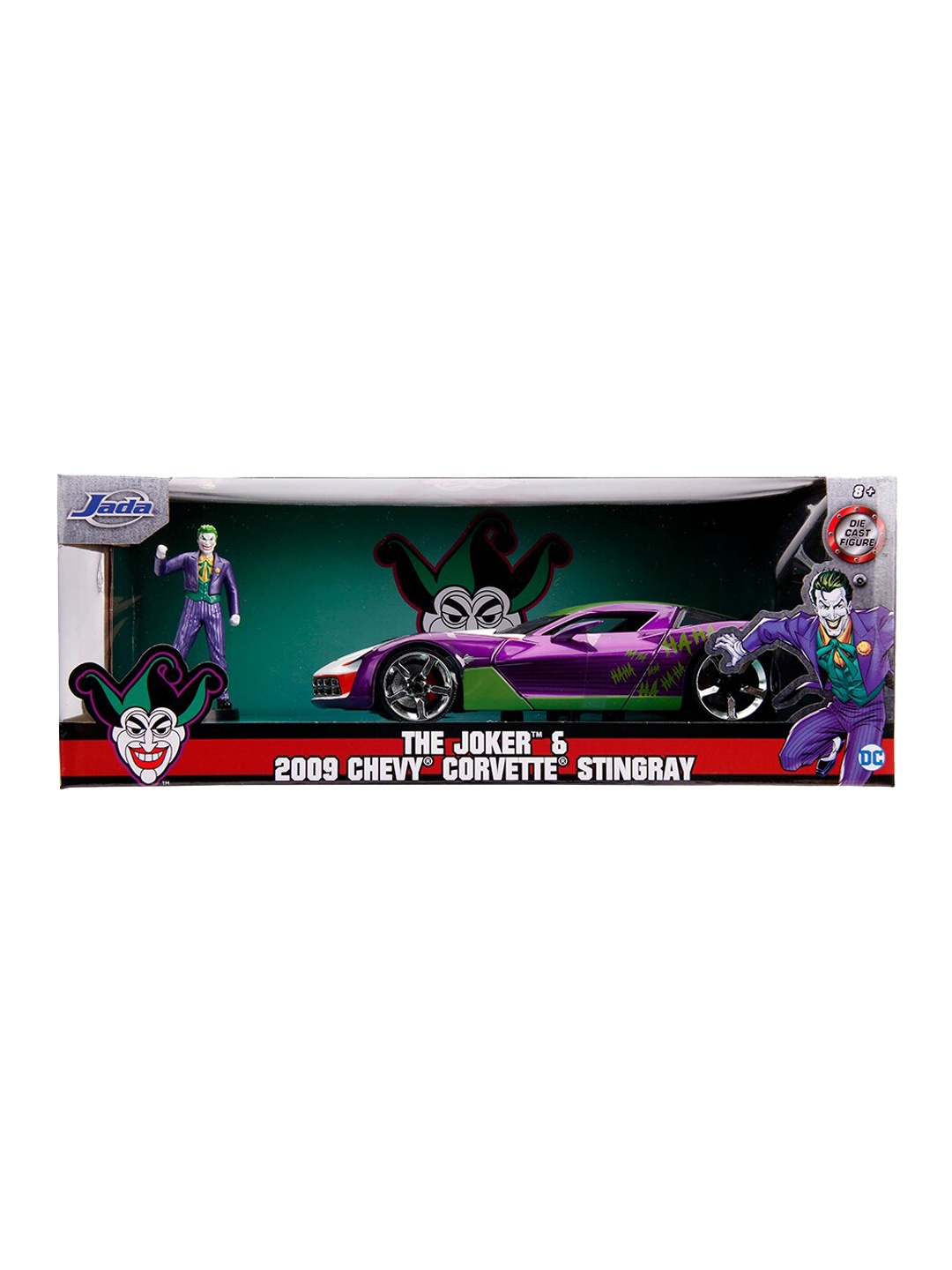 Jada Toys Kids Multicoloured Hollywood Rides Diecast 1:24 2009 Chevy Corvette Stingray Concept Car with Joker Action Figure Toy, Multi
Jada Toys Kids Multicoloured Hollywood Rides Diecast 1:24 2009 Chevy Corvette Stingray Concept Car with Joker Action Figure Toy, Multi