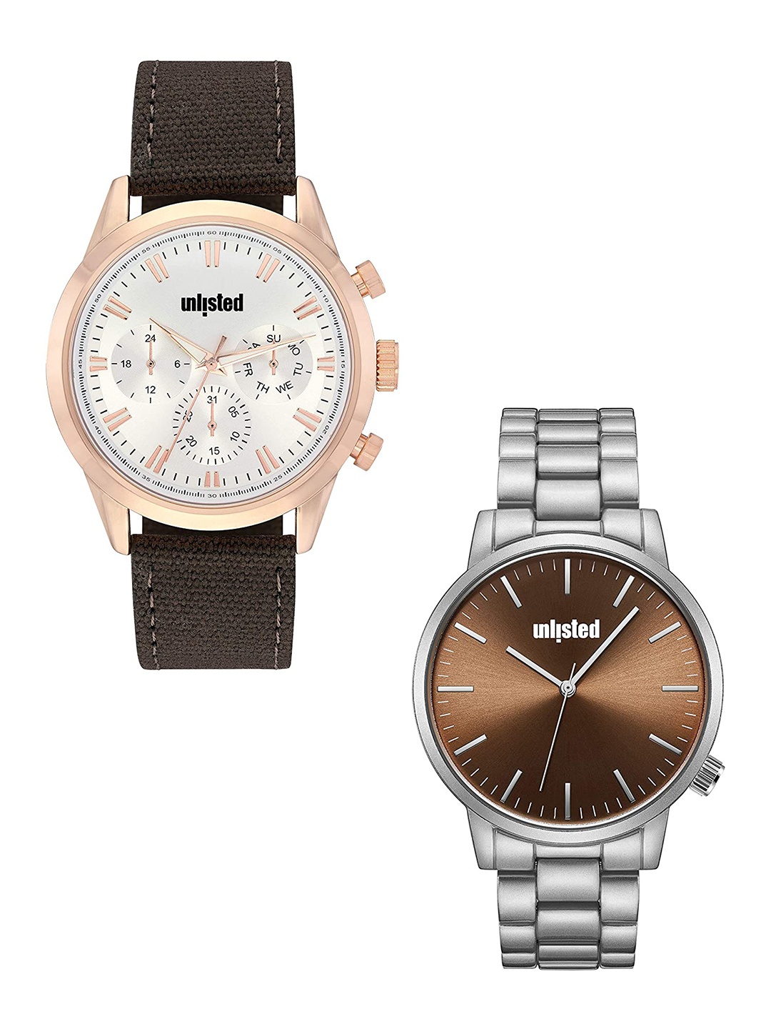 UNLISTED A KENNETH COLE PRODUCTION Men Set Of 2 White & Brown Analogue Watch UL51145004
UNLISTED A KENNETH COLE PRODUCTION Men Set Of 2 White & Brown Analogue Watch UL51145004