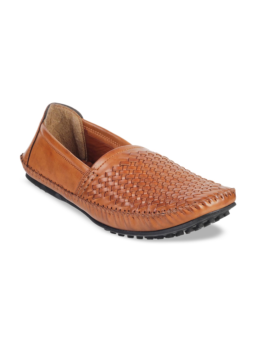 WALKWAY by Metro Men Tan Brown Solid Loafers