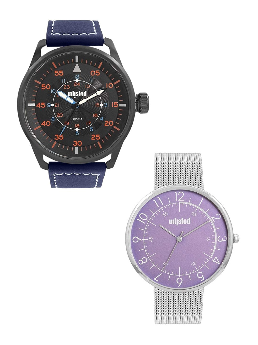UNLISTED A KENNETH COLE PRODUCTION Men Set of 2 Black & Purple Analogue Watch UL51149005
UNLISTED A KENNETH COLE PRODUCTION Men Set of 2 Black & Purple Analogue Watch UL51149005