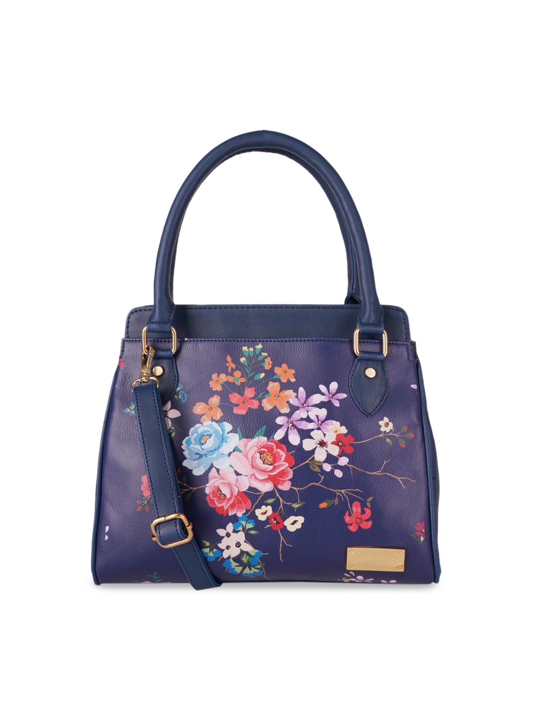 Lapis O Lupo Blue Printed Handheld Bag