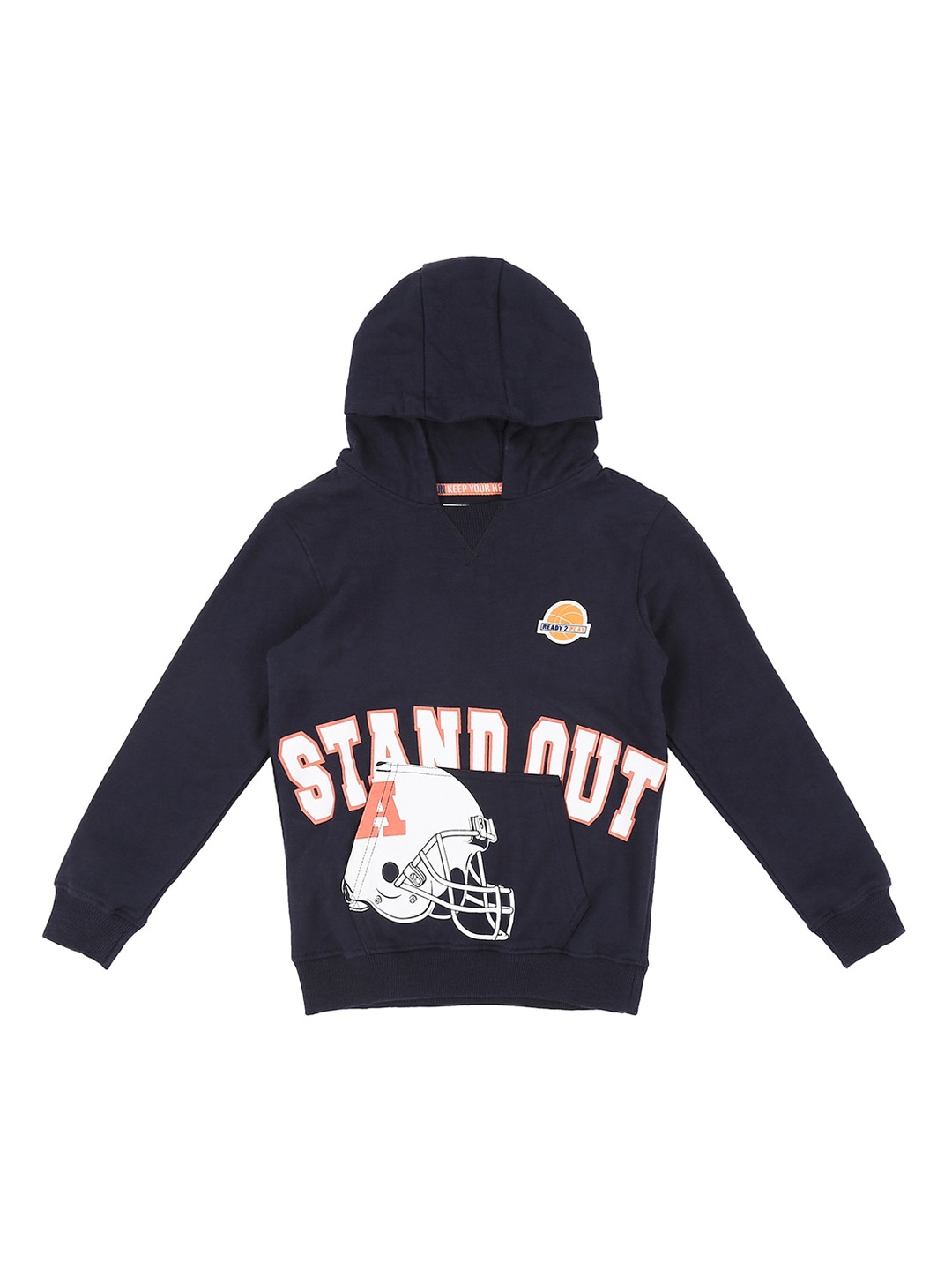 Pantaloons Junior Boys Navy Blue & White Printed Sweatshirt