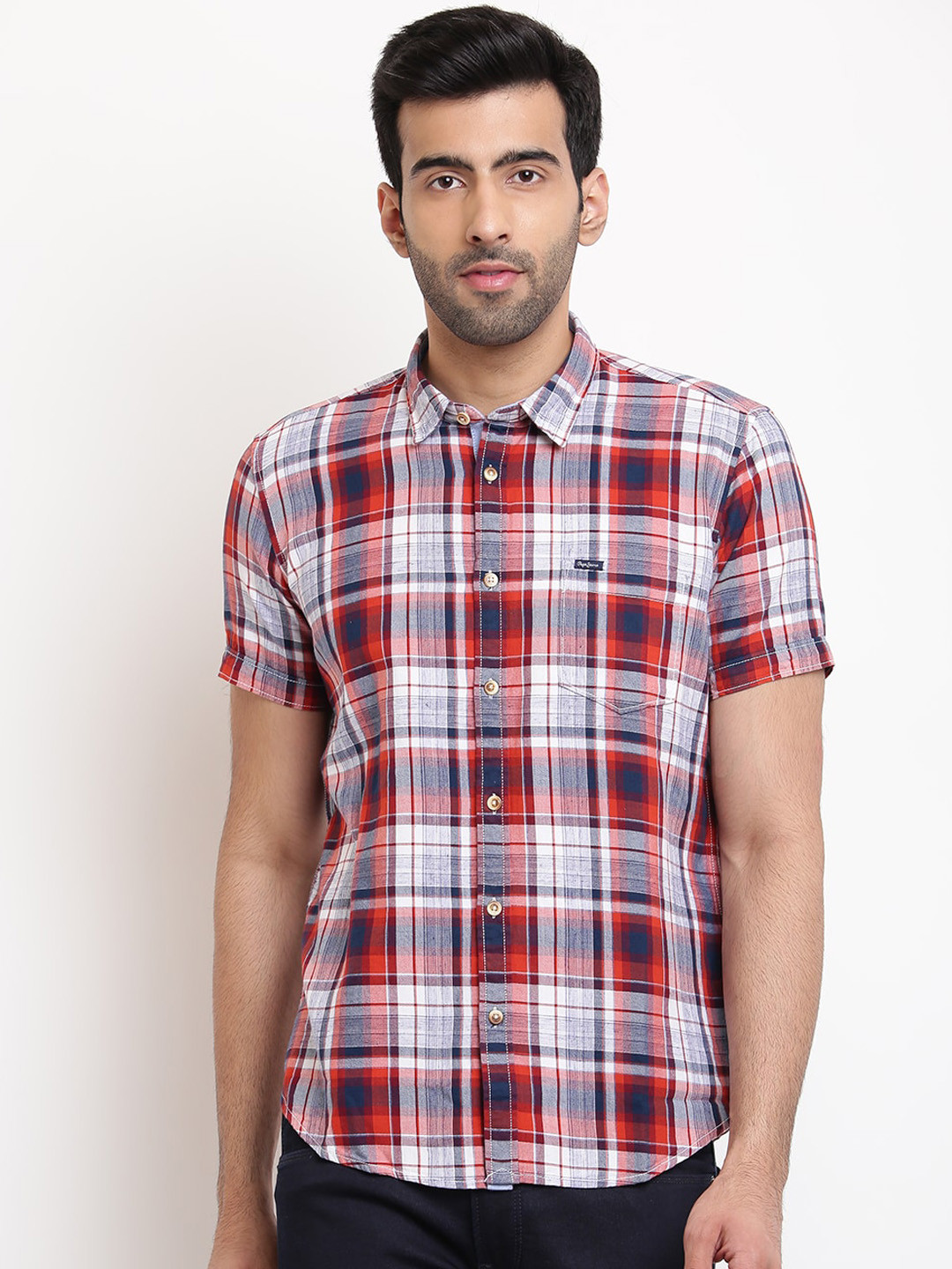 Pepe Jeans Men Red Regular Fit Checked Casual Shirt
Pepe Jeans Men Red Regular Fit Checked Casual Shirt