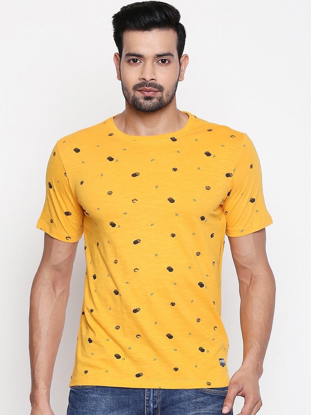 Urban Ranger by pantaloons Men Mustard Yellow Printed Round Neck T-shirt
Urban Ranger by pantaloons Men Mustard Yellow Printed Round Neck T-shirt