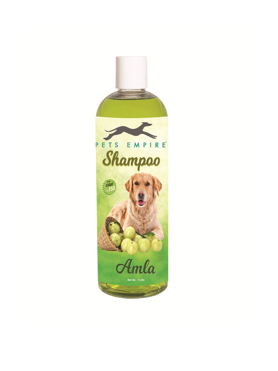 PETS EMPIRE Amla Naturally Organic Body Shampoo for Pets 1000 ml, Green