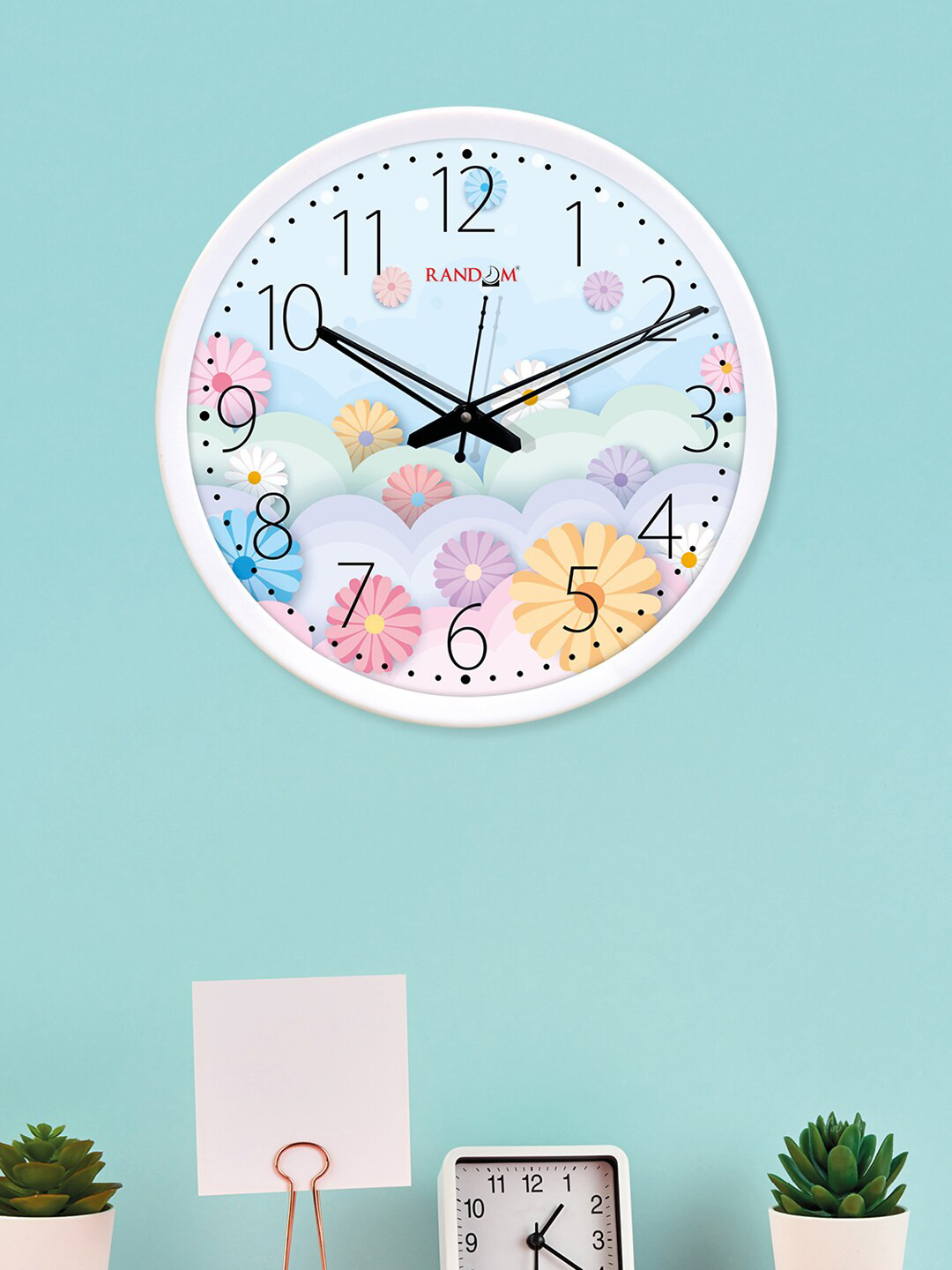 RANDOM Multicoloured Dial Round Printed 30 cm Analogue Wall Clock, Multi
RANDOM Multicoloured Dial Round Printed 30 cm Analogue Wall Clock, Multi