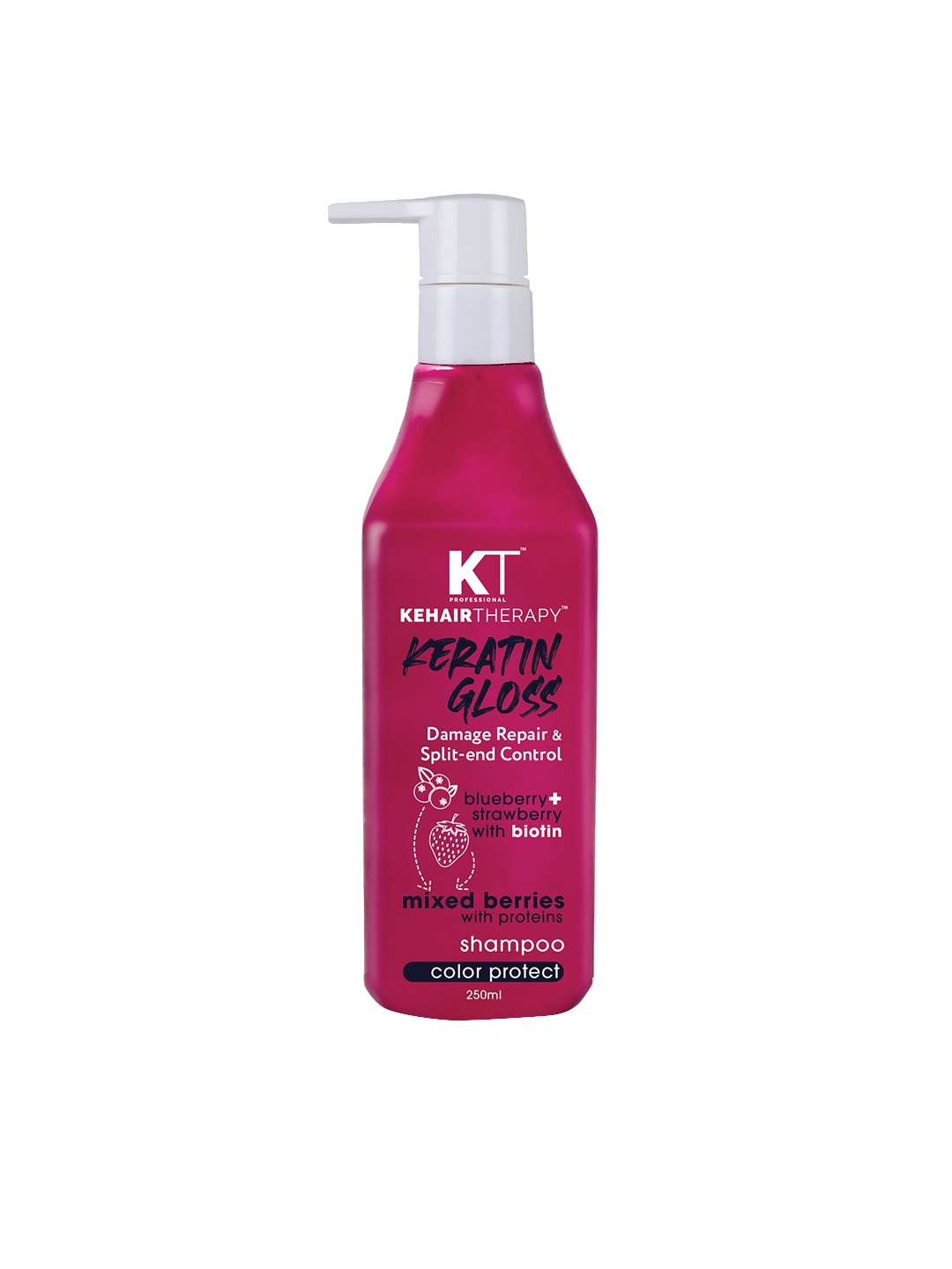 KEHAIRTHERAPY Professional Keratin Gloss Damage Repair & Split End Control Shampoo 250ml, White
KEHAIRTHERAPY Professional Keratin Gloss Damage Repair & Split End Control Shampoo 250ml, White