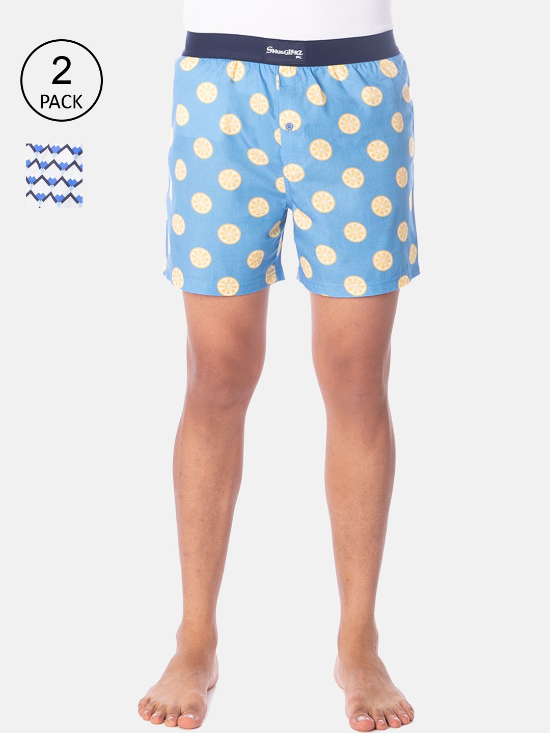 Smugglerz Men Pack Of 2 Blue & White Printed Pure Cotton Boxers Sicilian-Countryside
Smugglerz Men Pack Of 2 Blue & White Printed Pure Cotton Boxers Sicilian-Countryside