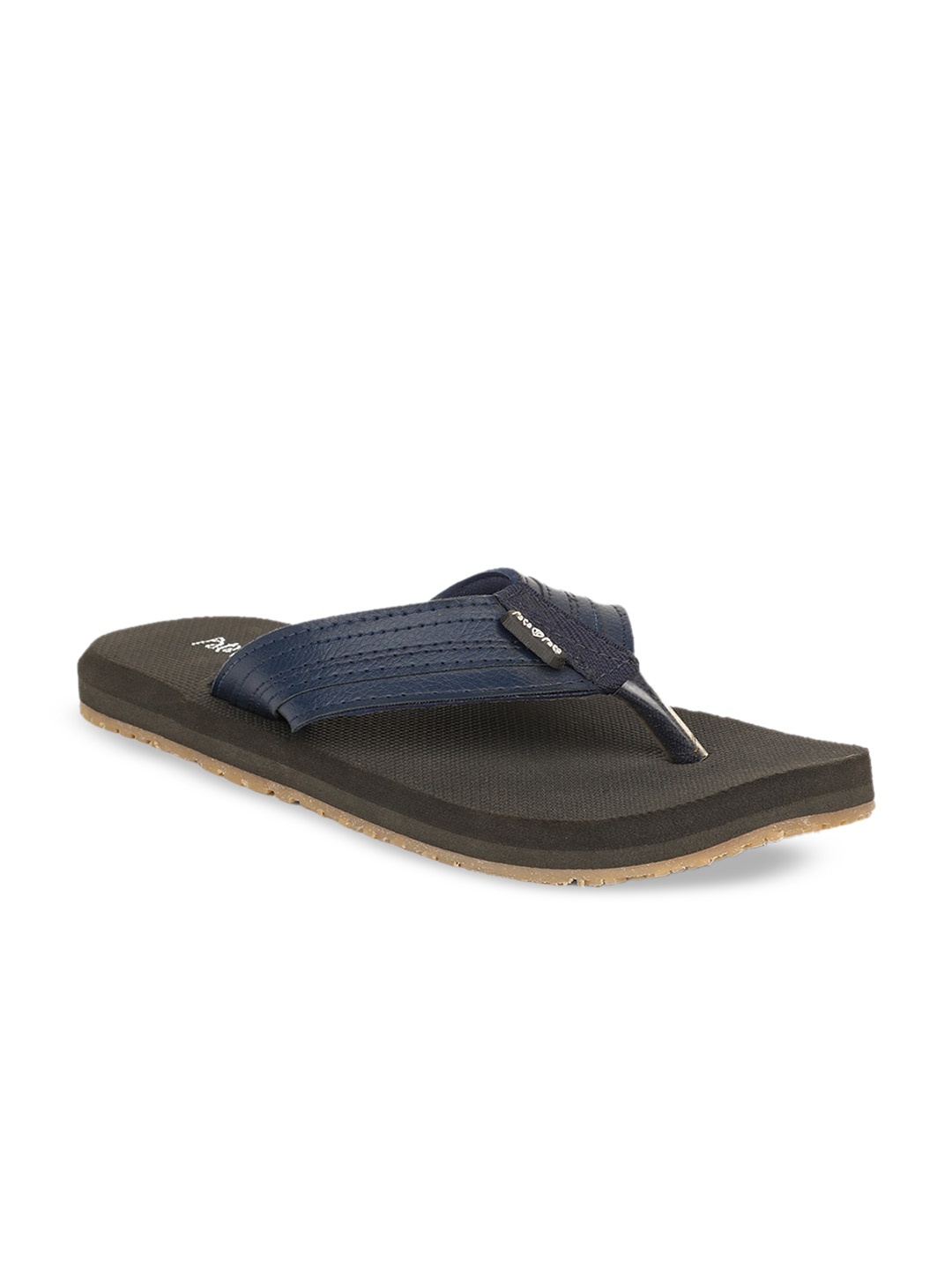 Bata Men Blue Solid Thong Flip-Flops