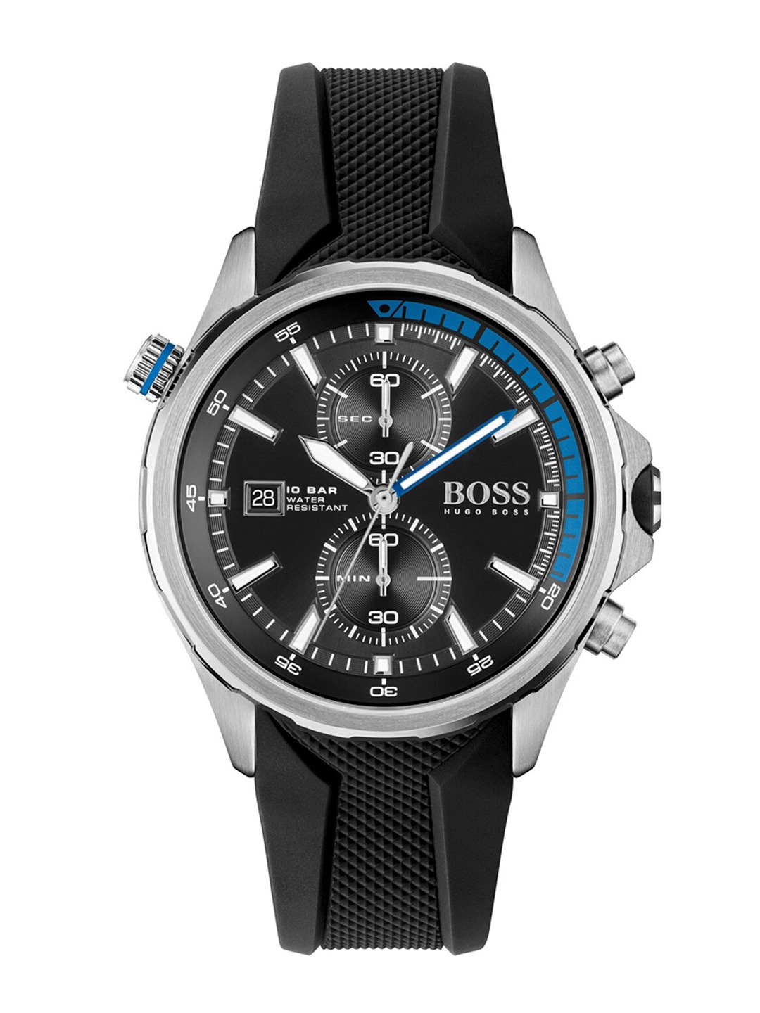 Hugo Boss Men Black Globetrotter Analogue Watch 1513820
