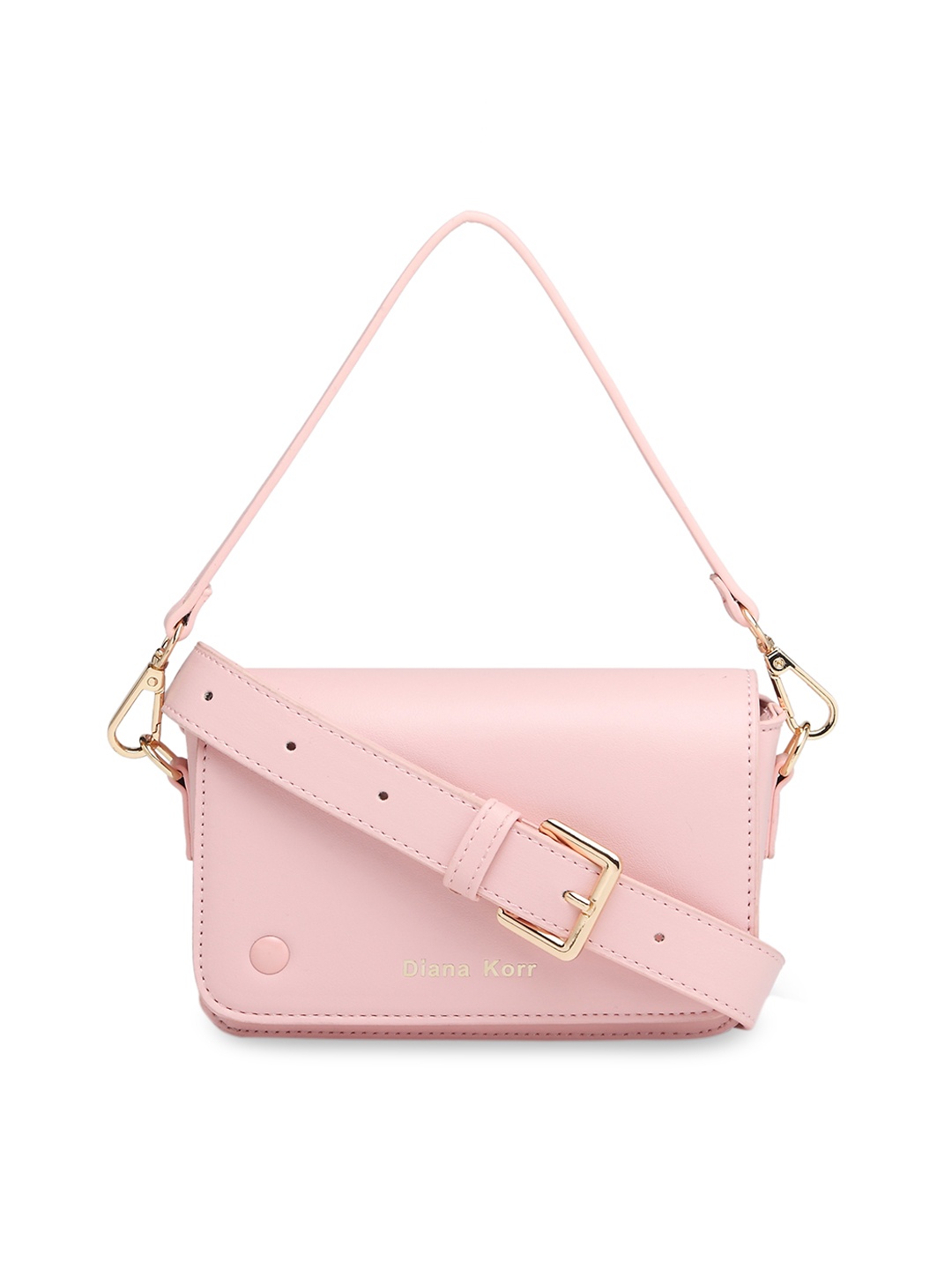 Diana Korr Pink Solid Sling Bag