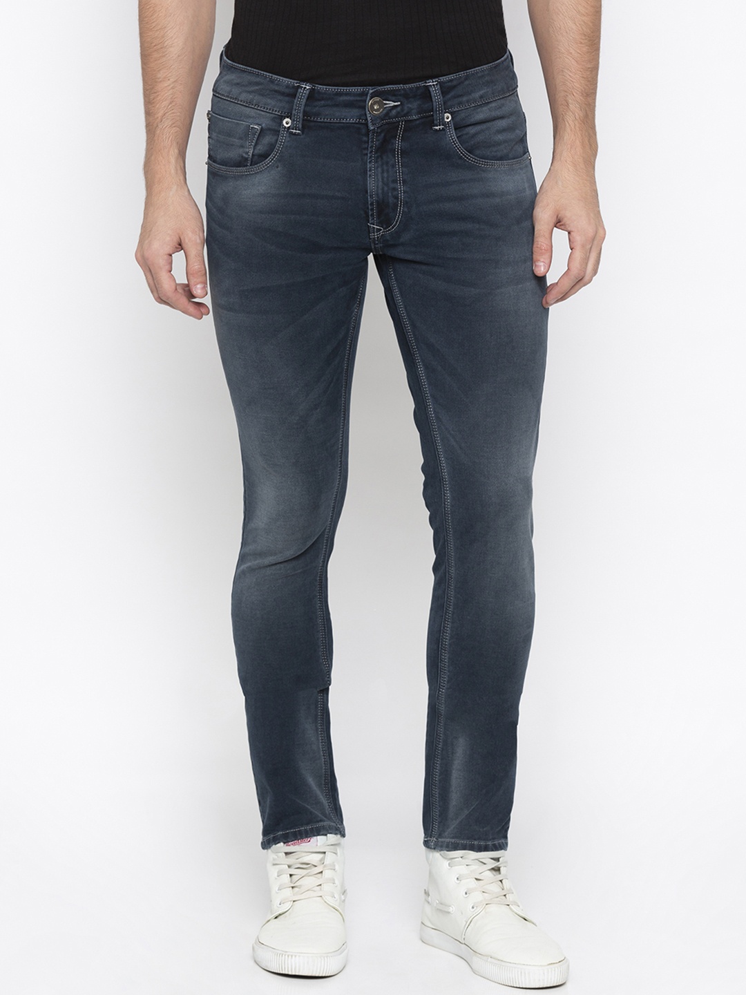 SPYKAR Men Blue Super Skinny Fit Low-Rise Clean Look Jeans