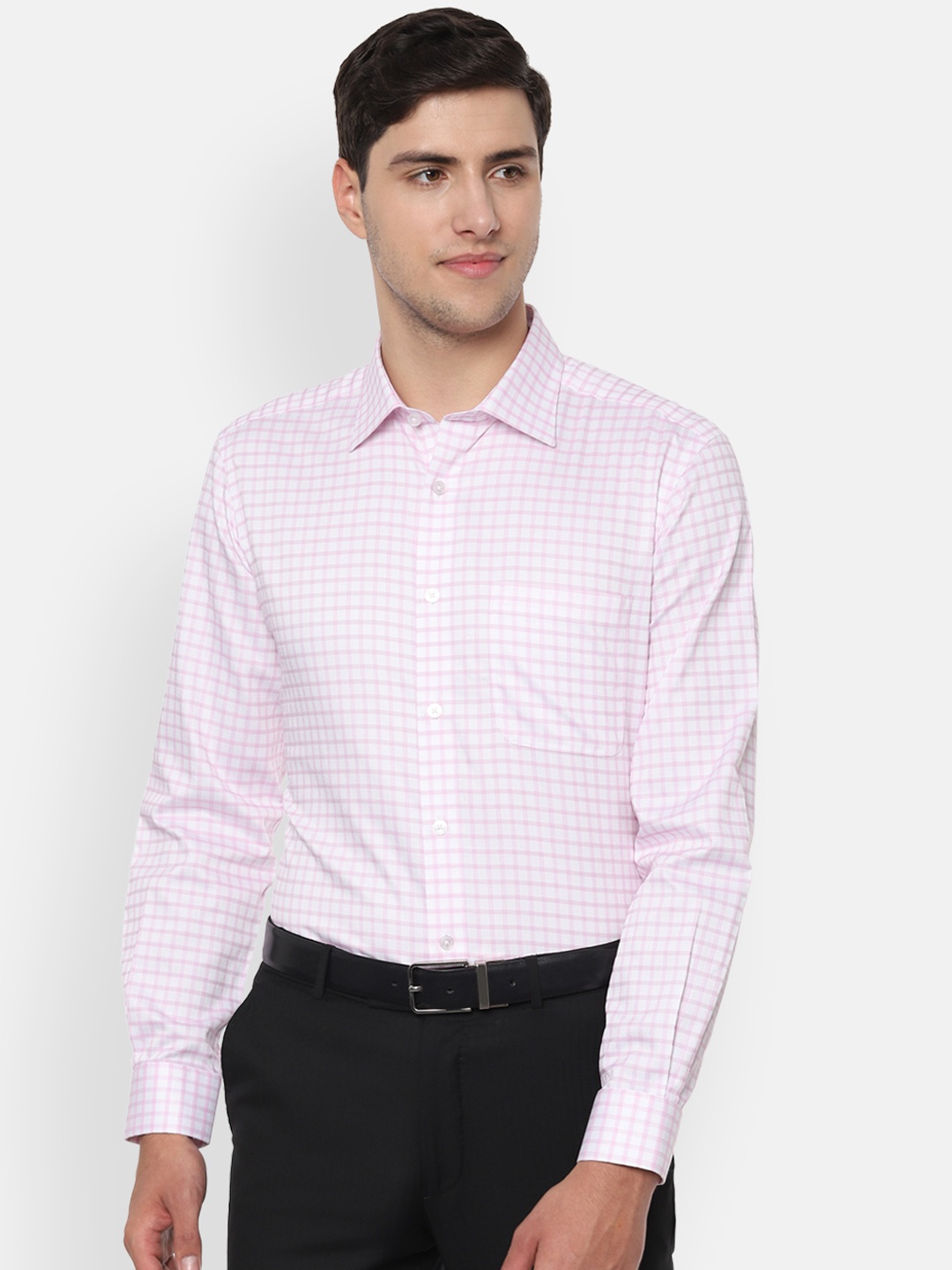 Louis Philippe Permapress Men White & Pink Regular Fit Checked Wrinkle Free Formal Shirt
Louis Philippe Permapress Men White & Pink Regular Fit Checked Wrinkle Free Formal Shirt