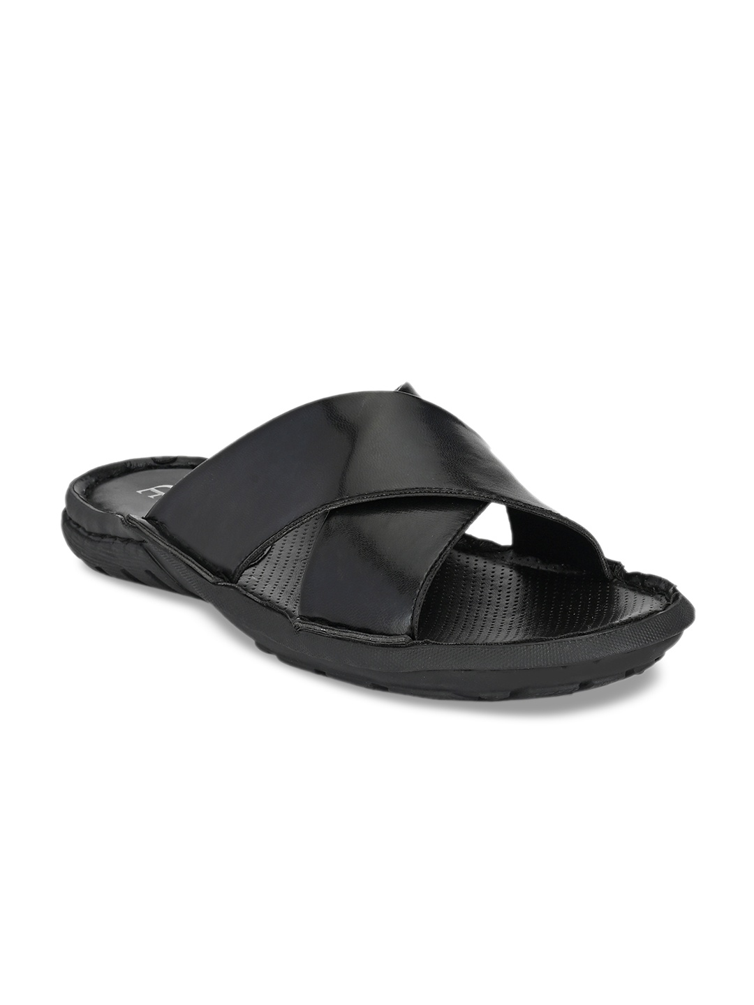 El Paso Men Black Comfort Sandals