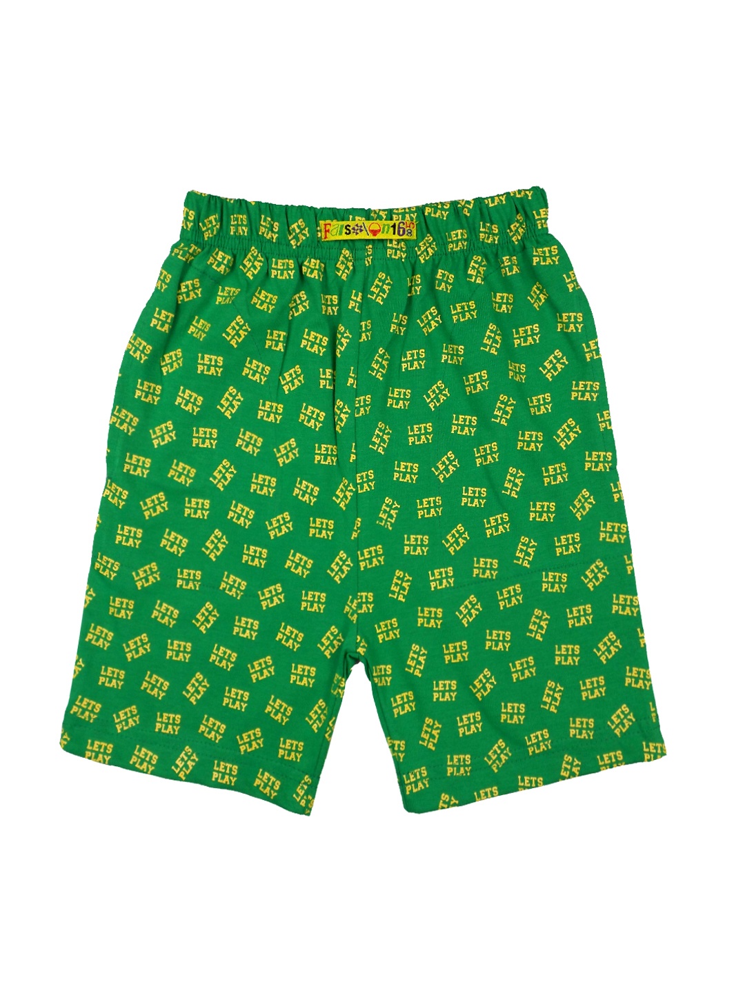 SWEET ANGEL Boys Green Printed Regular Fit Regular Shorts