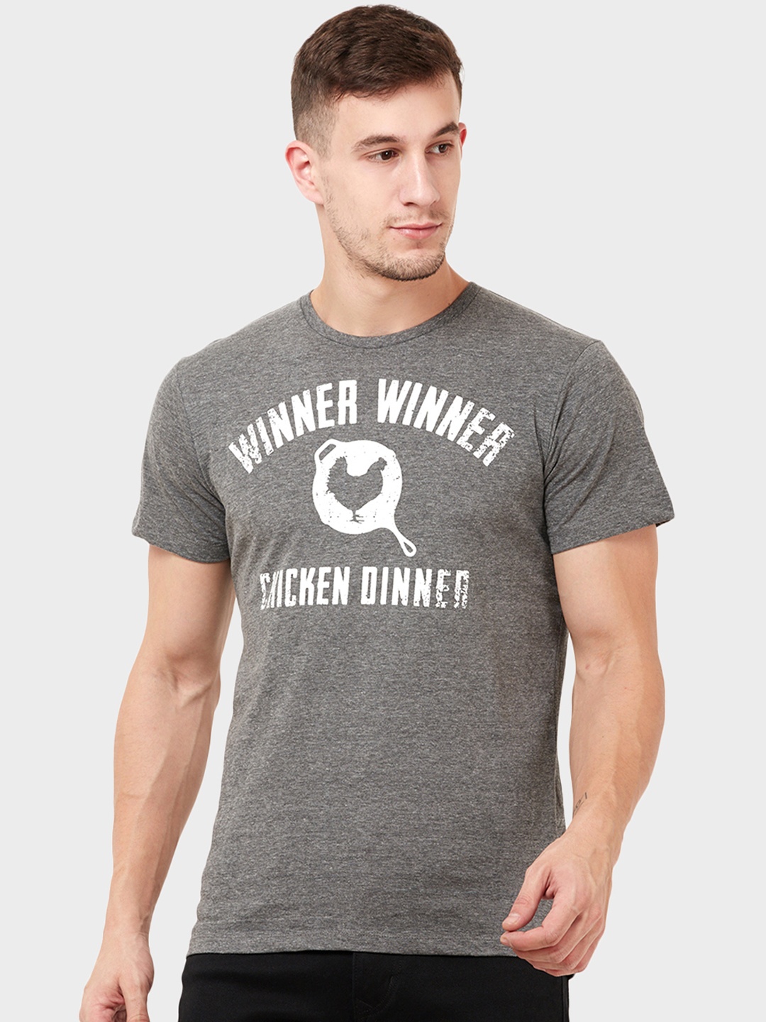 Free Authority Pubg featured Grey Tshirt for Men