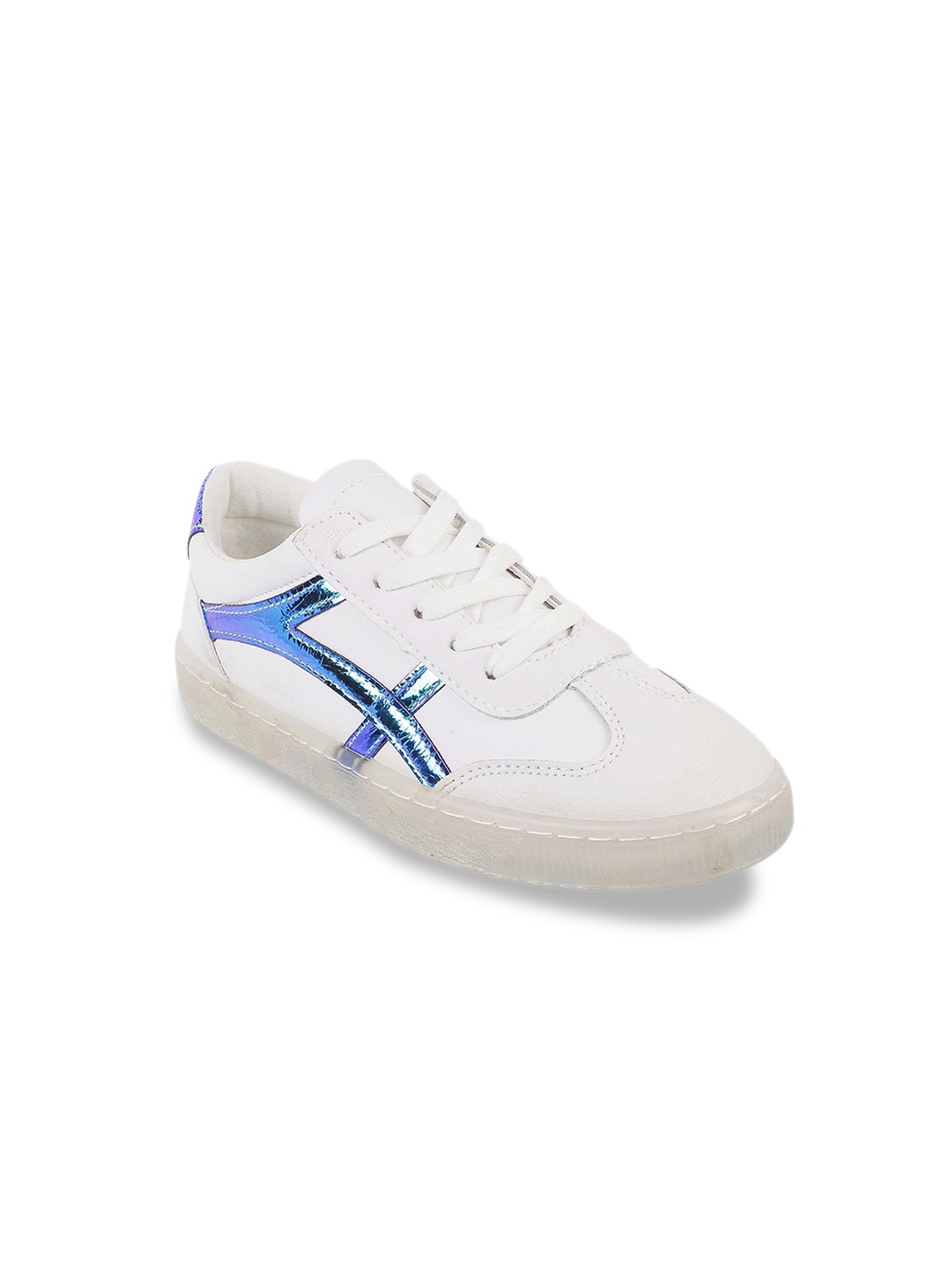 Metro Women White Solid Sneakers
