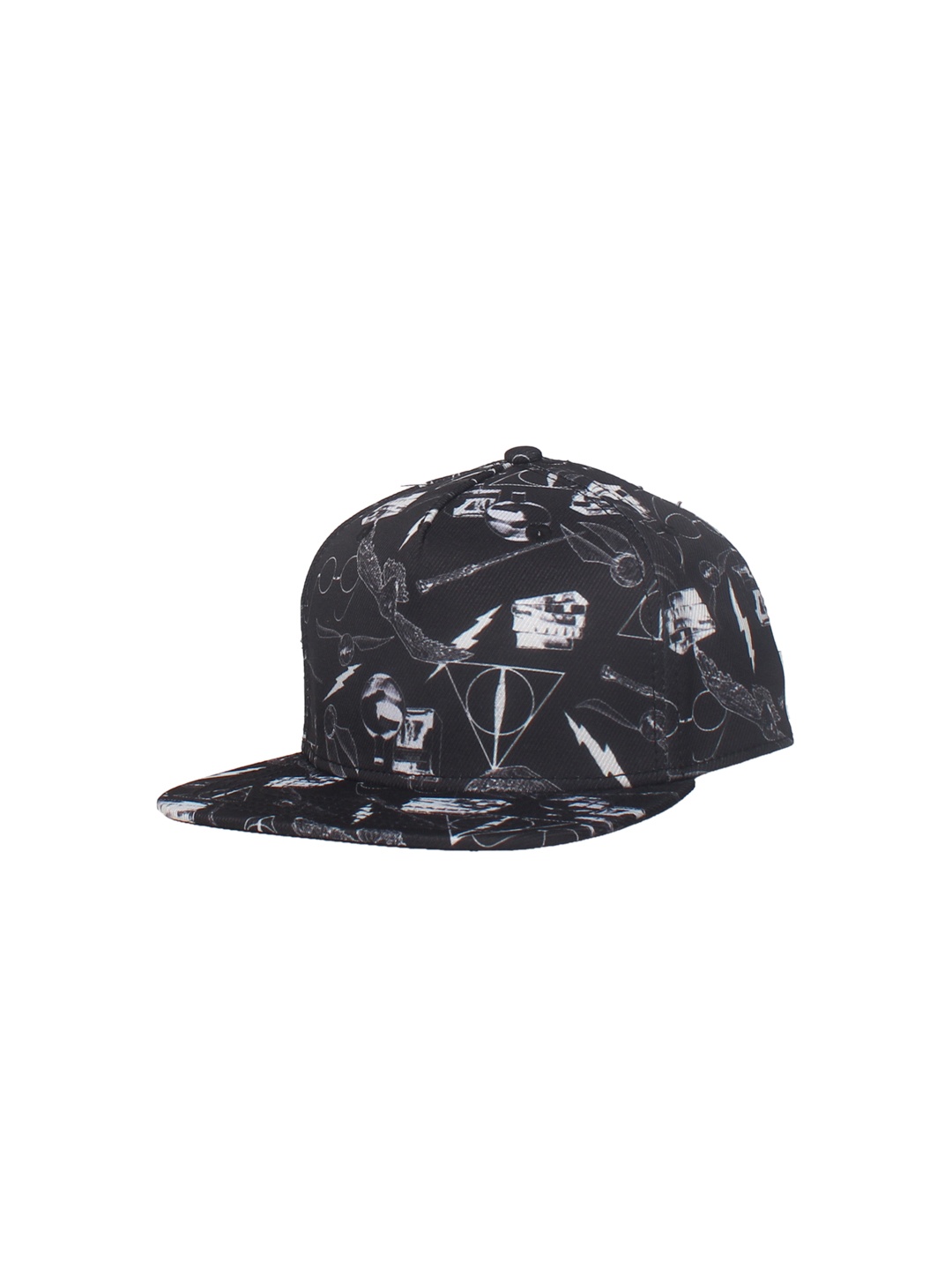 Free Authority Men Black & White Harry Potter Print Snapback Cap