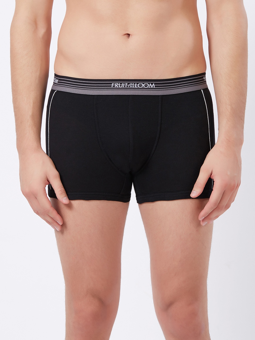 Fruit of the loom Men Black Solid Trunk MTR05-A1S1