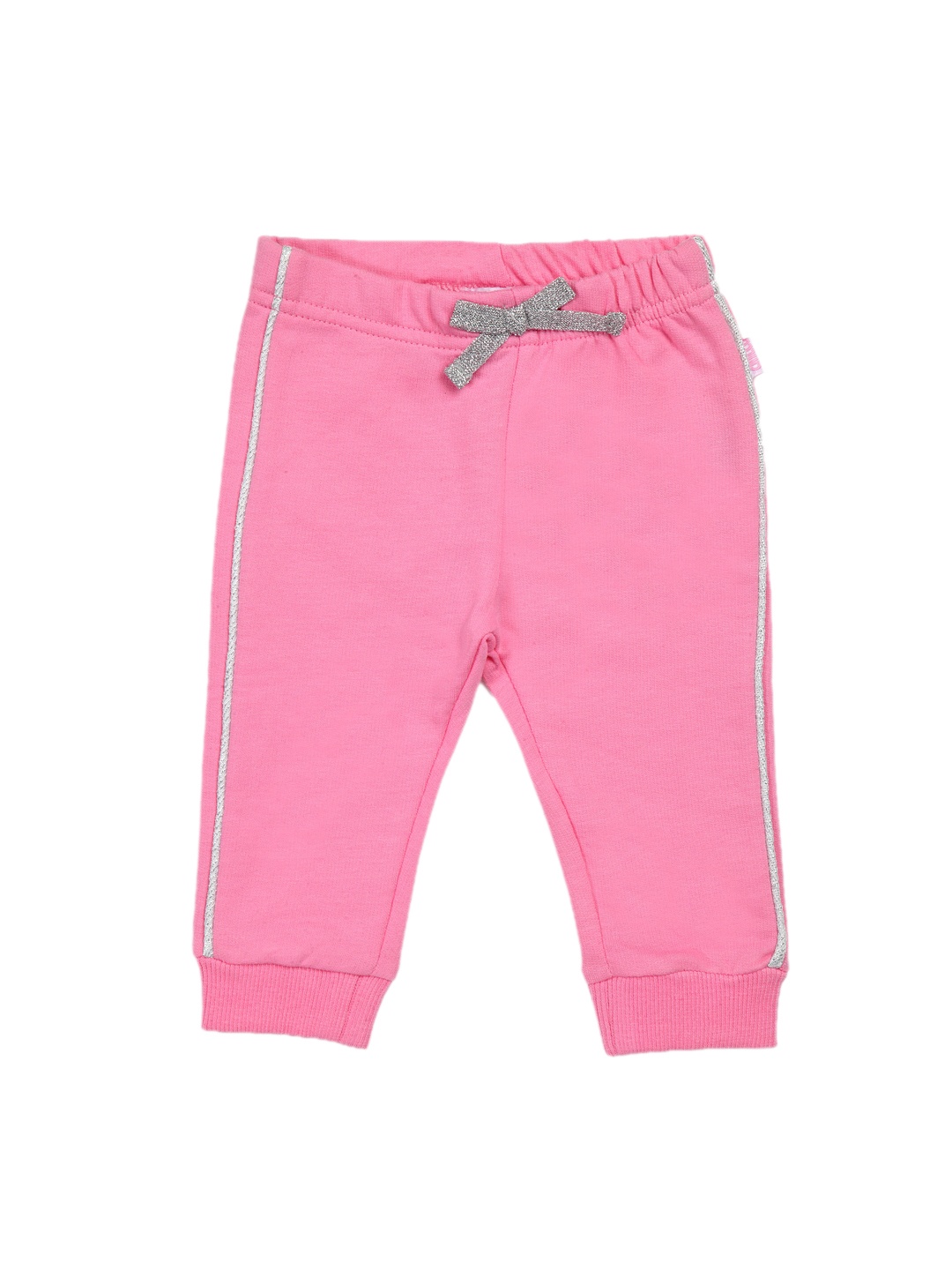 Chicco Girls Pink Regular Fit Solid Joggers