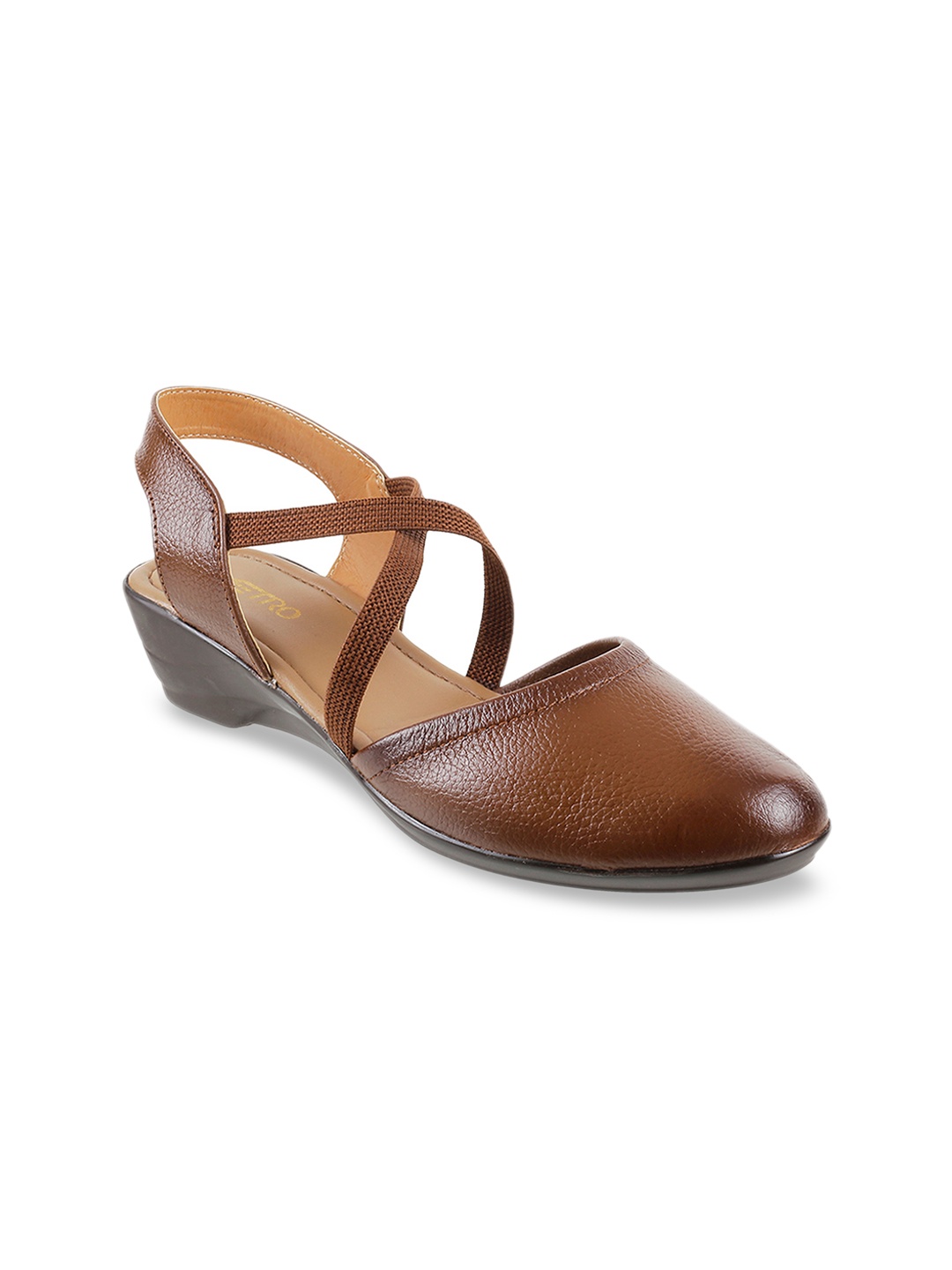 Metro Women Rust Solid Heels