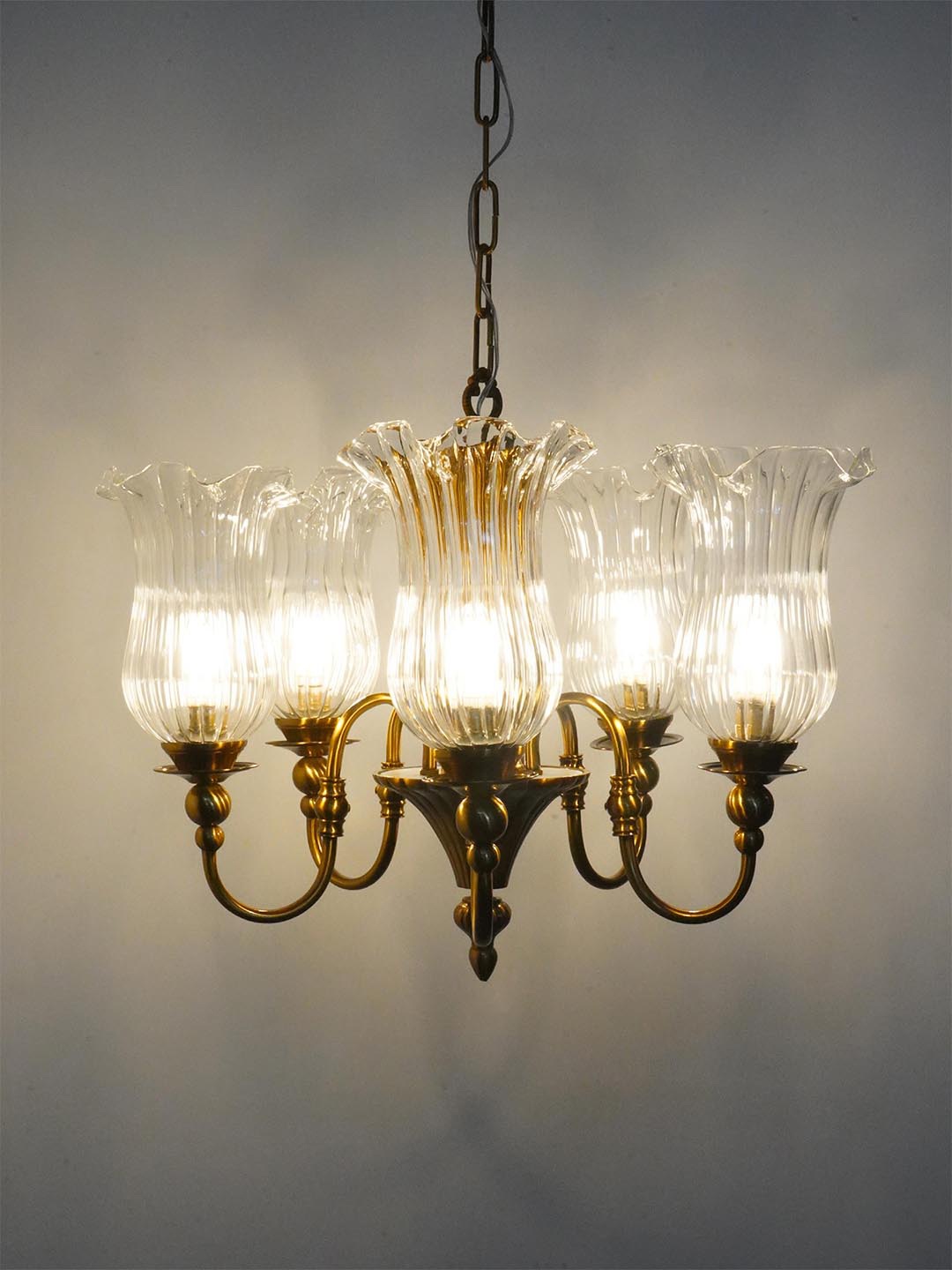 Fos Lighting Gold-Toned & Black Solid Cluster Lights