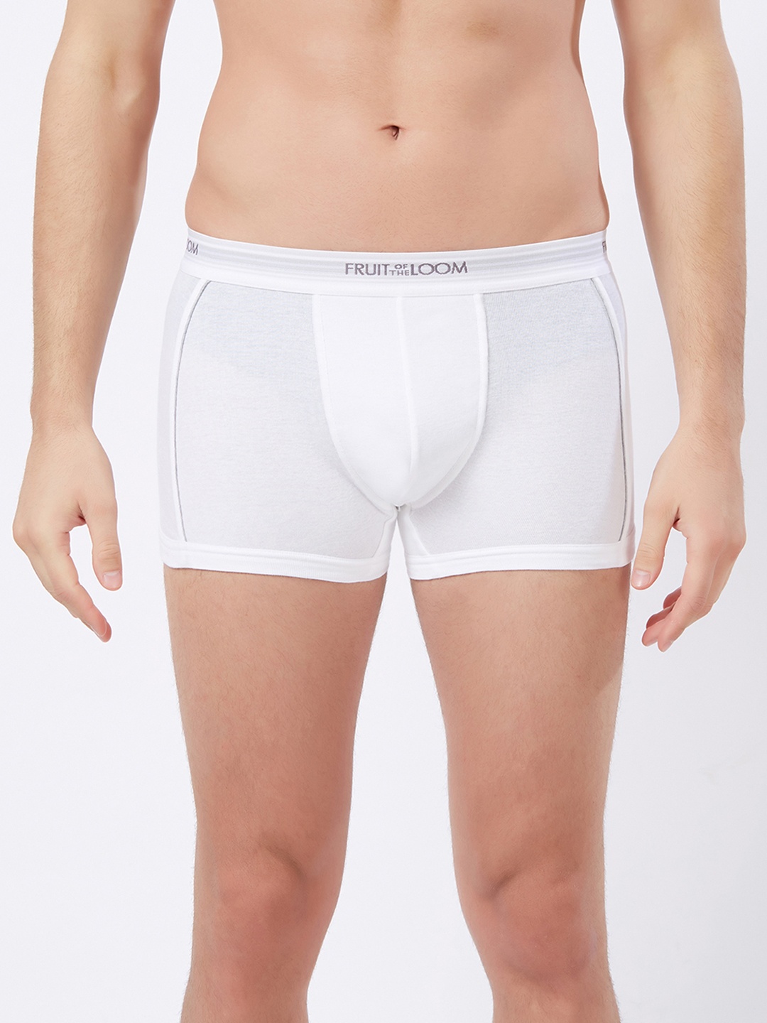Fruit of the loom Men White Solid Trunk MTR05-A1S5