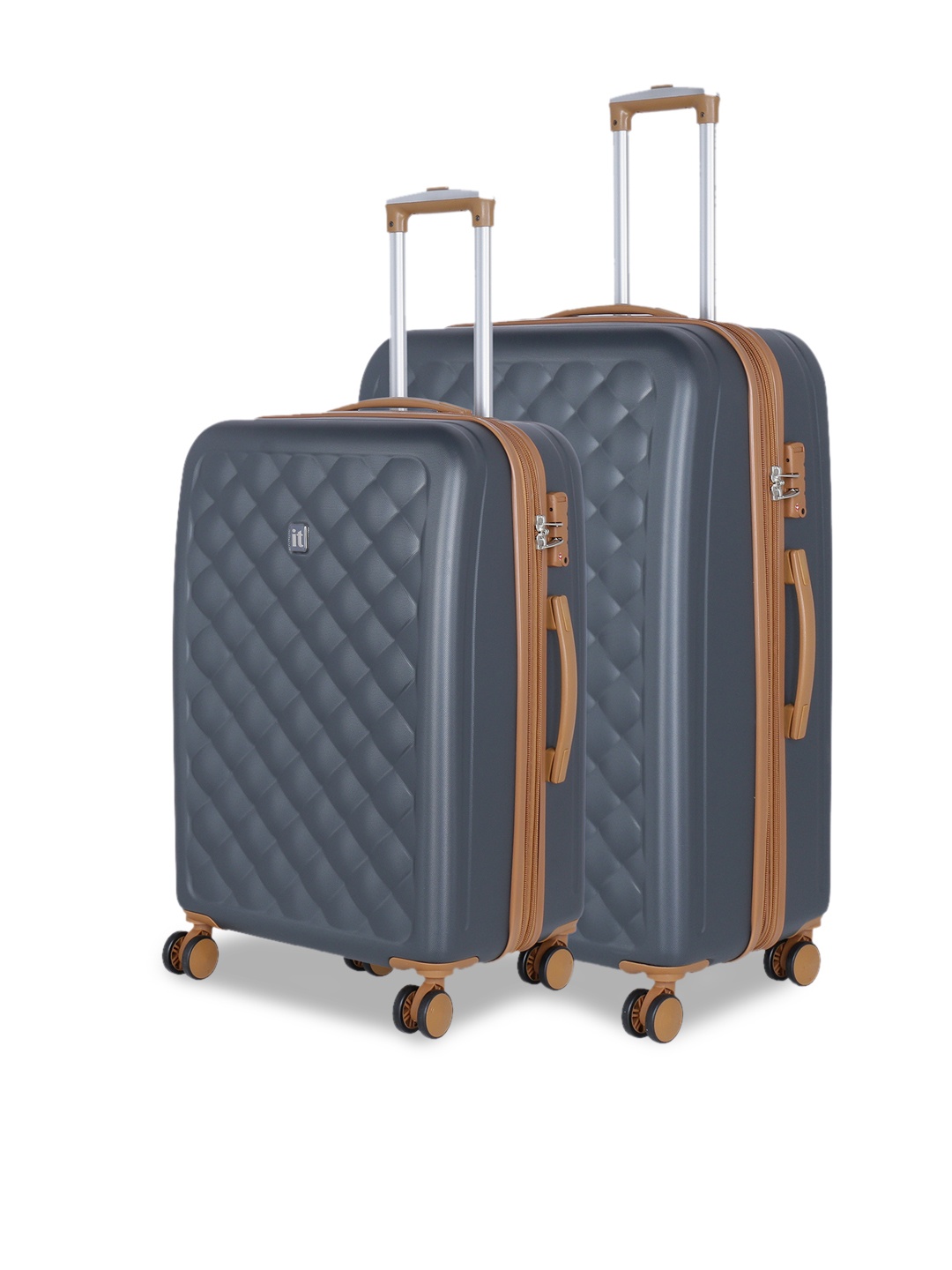 IT luggage Set Of 2 Grey Cushion-Lux 360-Degree Rotation Hard-Sided Trolley Suitcases
IT luggage Set Of 2 Grey Cushion-Lux 360-Degree Rotation Hard-Sided Trolley Suitcases