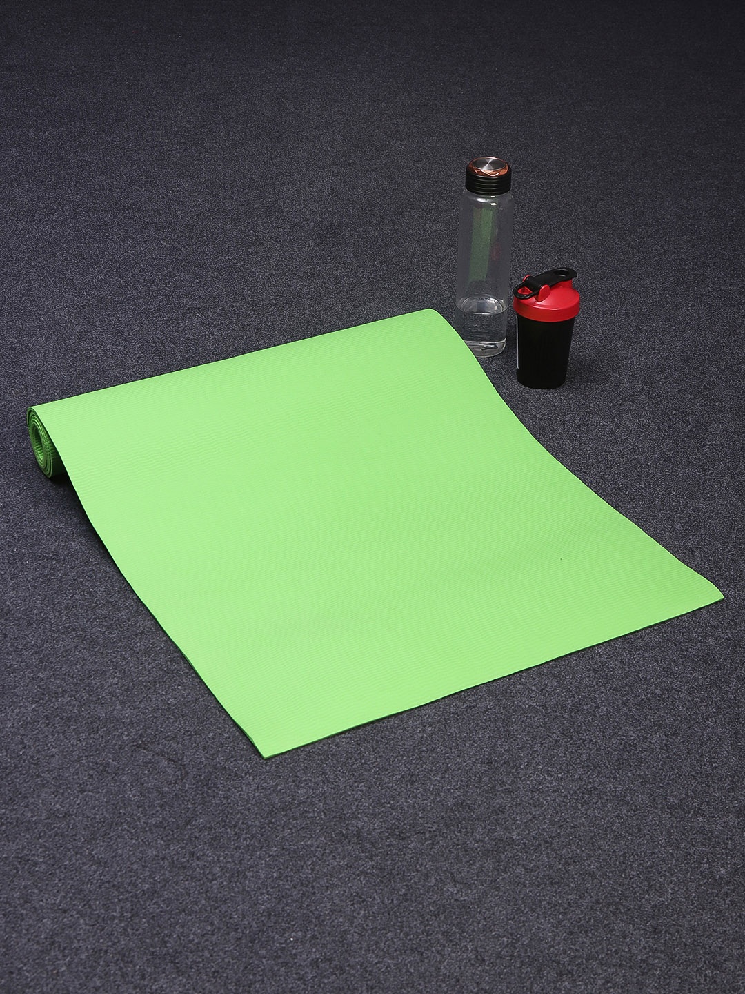 ROMEE Green Textured Anti-Skid Gym Exercise Yoga Mat