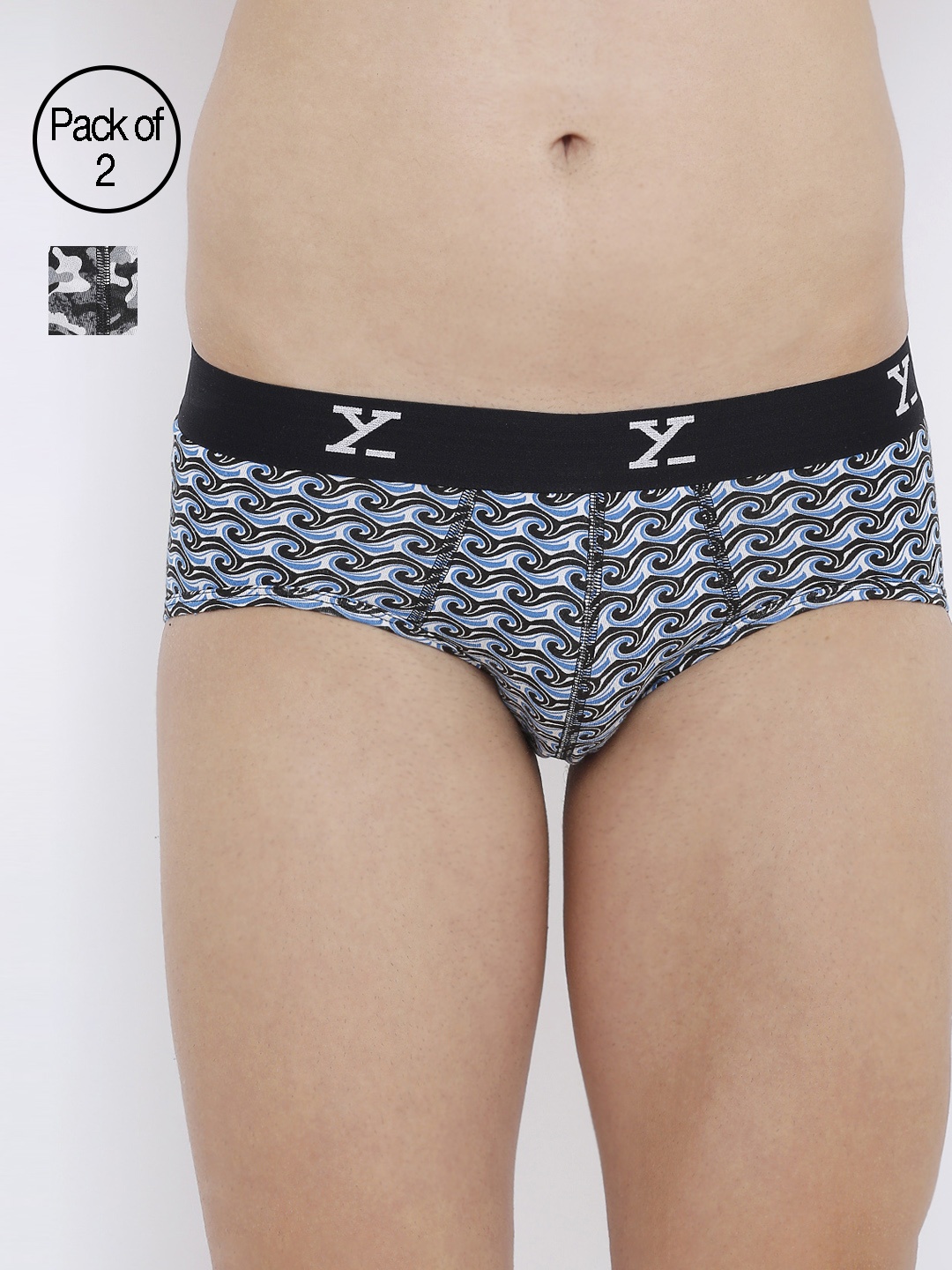 XYXX Men IntelliSoft Antimicrobial Micro Modal Pack of 2 Shuffle Briefs XYBRF2PCKN353, Blue
XYXX Men IntelliSoft Antimicrobial Micro Modal Pack of 2 Shuffle Briefs XYBRF2PCKN353, Blue