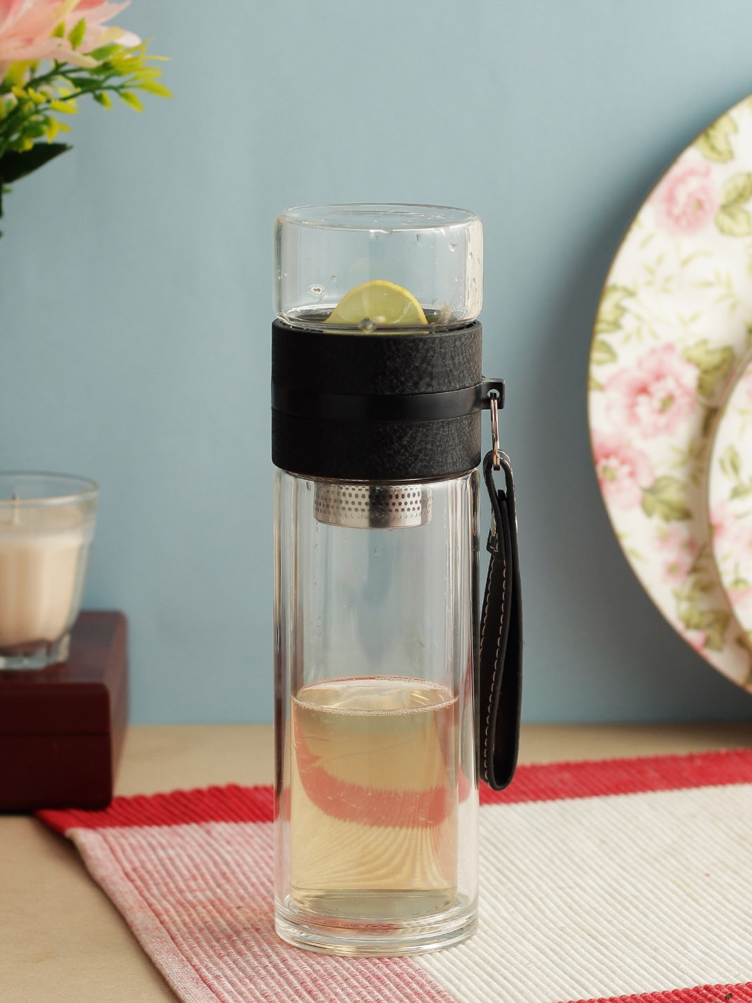 INCRIZMA Unisex Transparent Double Wall Glass Borosilicate Bottle with Infuser 400ml
INCRIZMA Unisex Transparent Double Wall Glass Borosilicate Bottle with Infuser 400ml