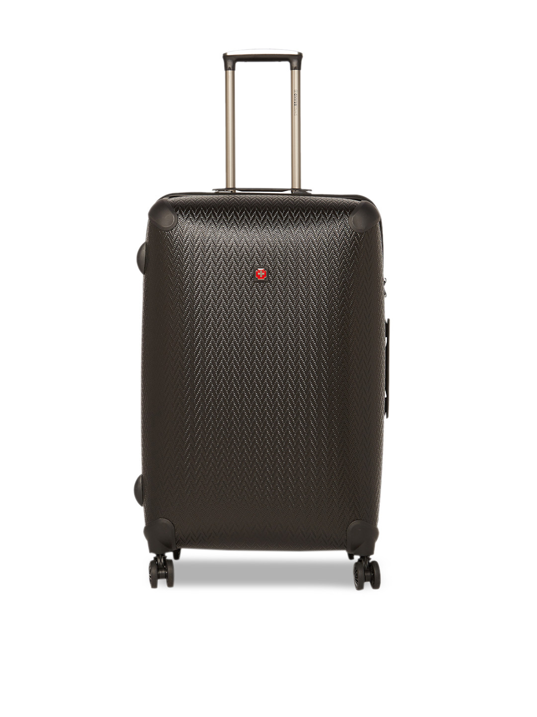 SWISS BRAND Unisex Charcoal Grey Textured ETOY 360-Degree Rotation Hard-Sided Large Trolley Suitcase
SWISS BRAND Unisex Charcoal Grey Textured ETOY 360-Degree Rotation Hard-Sided Large Trolley Suitcase