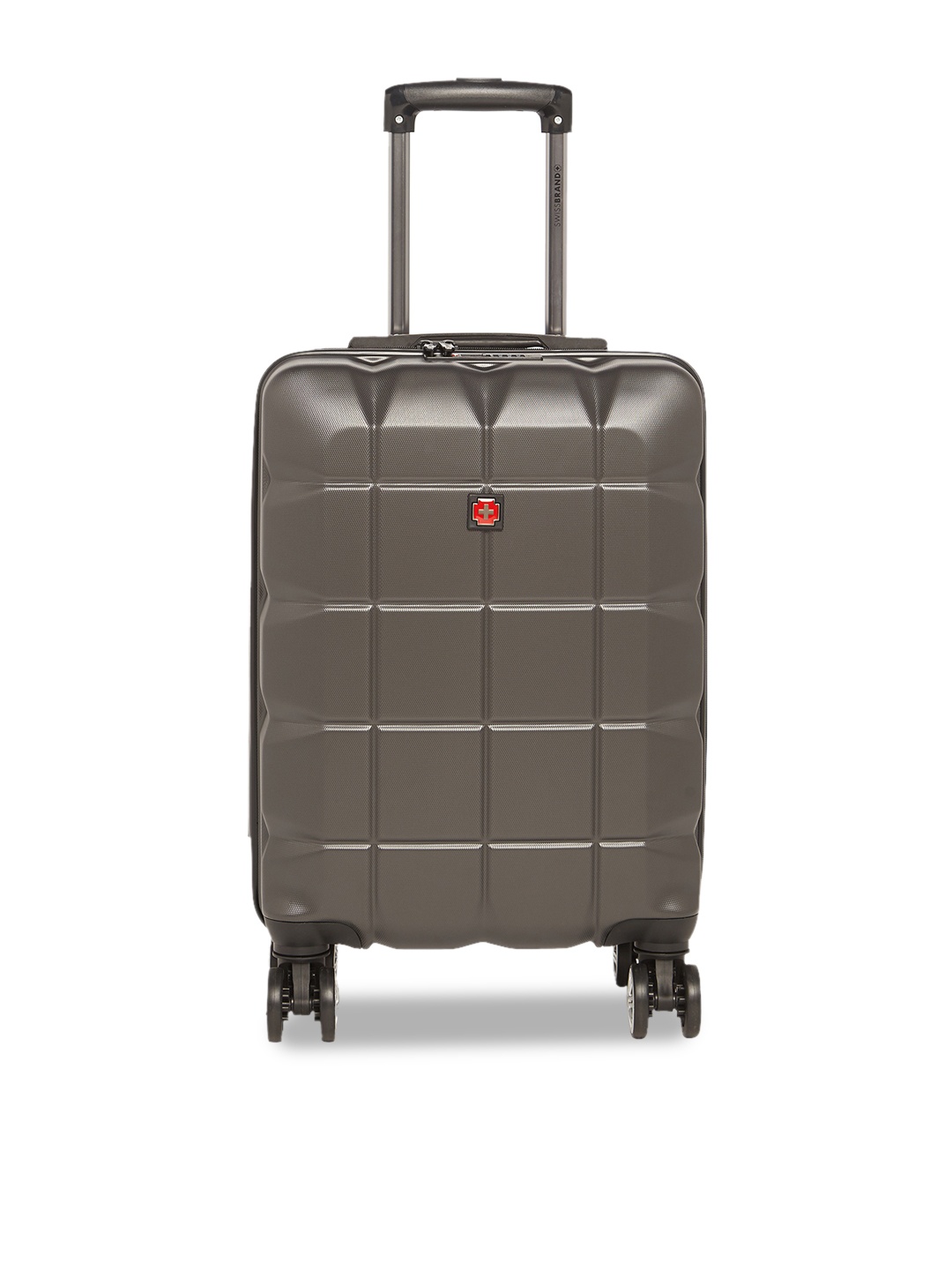 SWISS BRAND Unisex Grey Solid Friburg 360-Degree Rotation Hard-Sided Cabin Trolley Suitcase
SWISS BRAND Unisex Grey Solid Friburg 360-Degree Rotation Hard-Sided Cabin Trolley Suitcase