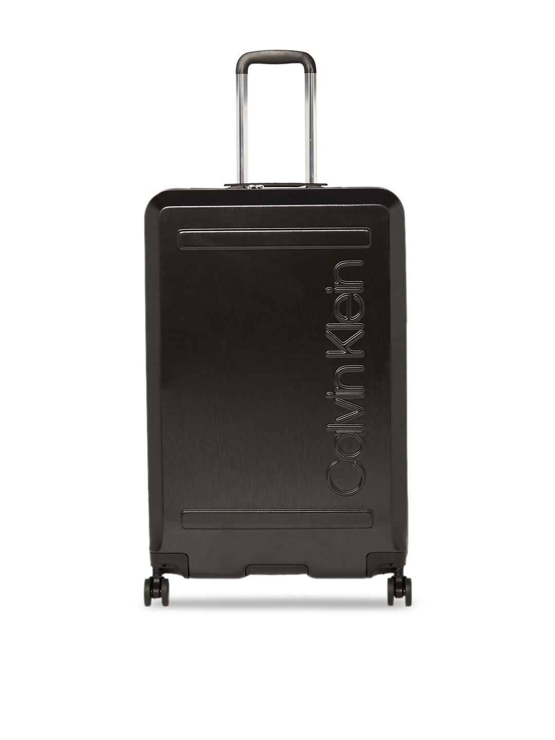 Calvin Klein Black Solid Soho 360-Degree Rotation Hard-Sided Large Trolley Suitcase
Calvin Klein Black Solid Soho 360-Degree Rotation Hard-Sided Large Trolley Suitcase