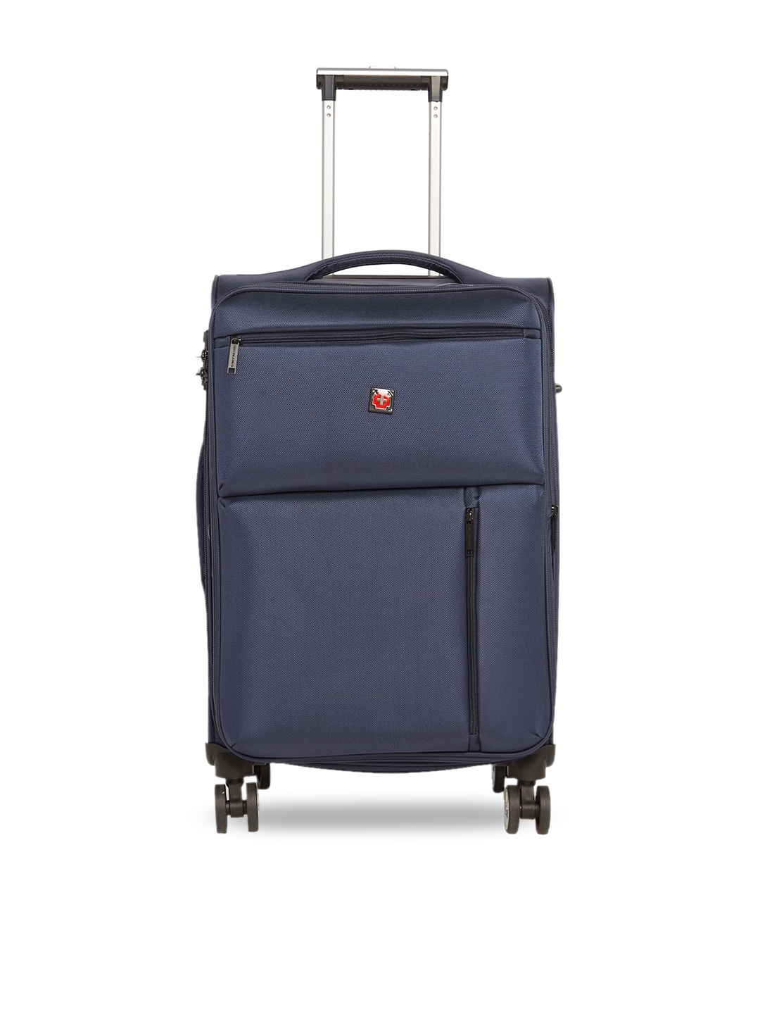 SWISS BRAND Unisex Blue Solid Locarno 360-Degree Rotation Soft-Sided Medium Trolley Suitcase
SWISS BRAND Unisex Blue Solid Locarno 360-Degree Rotation Soft-Sided Medium Trolley Suitcase