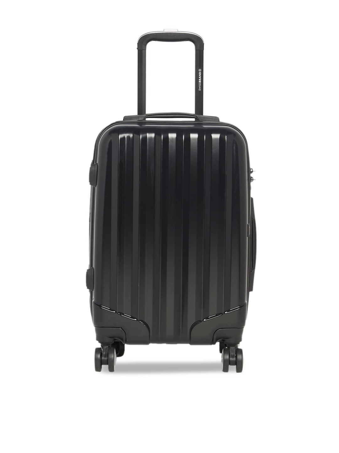 SWISS BRAND Unisex Black Solid Sion 360-Degree Rotation Hard-Sided Cabin Trolley Suitcase
SWISS BRAND Unisex Black Solid Sion 360-Degree Rotation Hard-Sided Cabin Trolley Suitcase