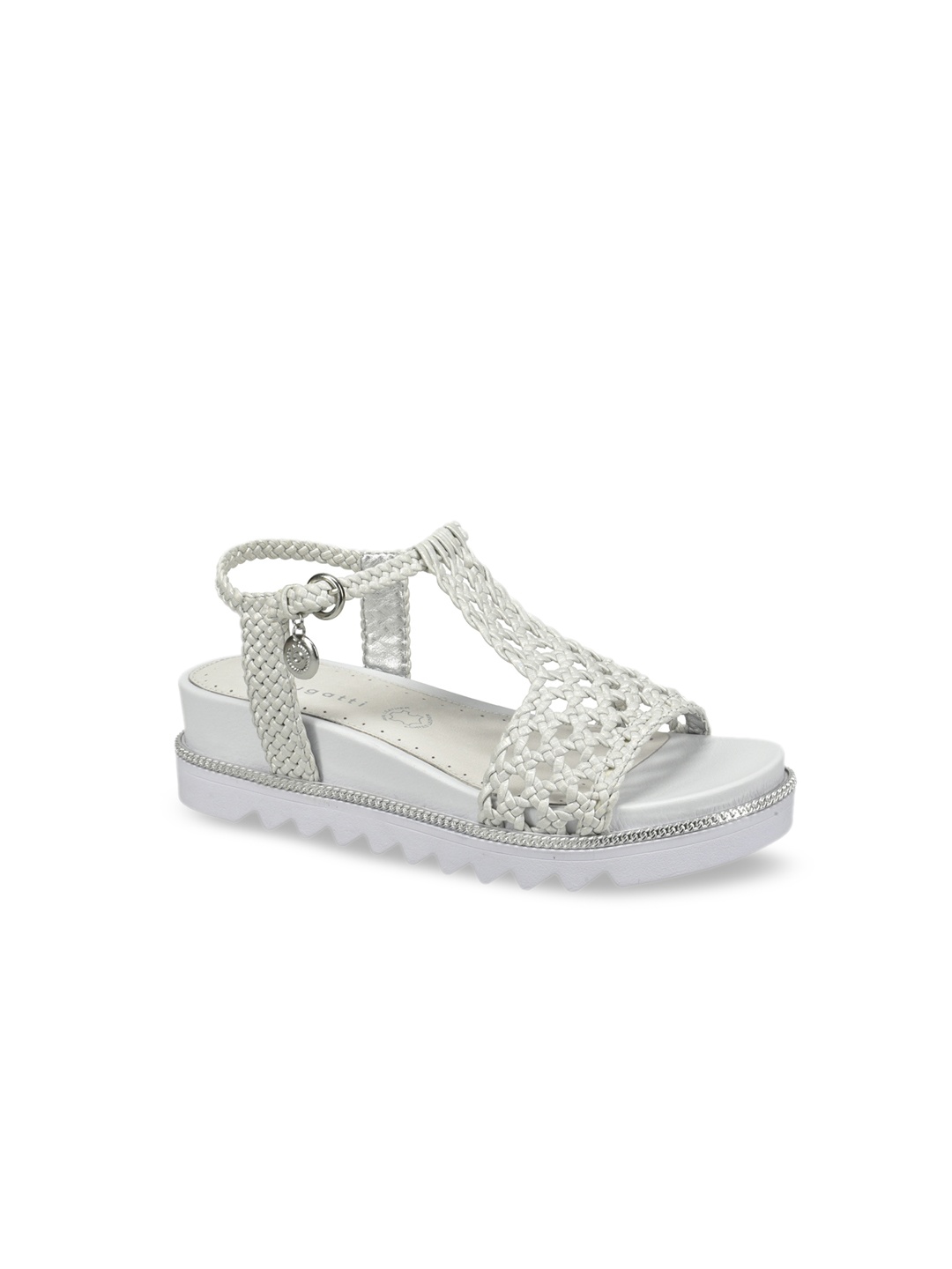 Bugatti Women Grey Woven Design Heels