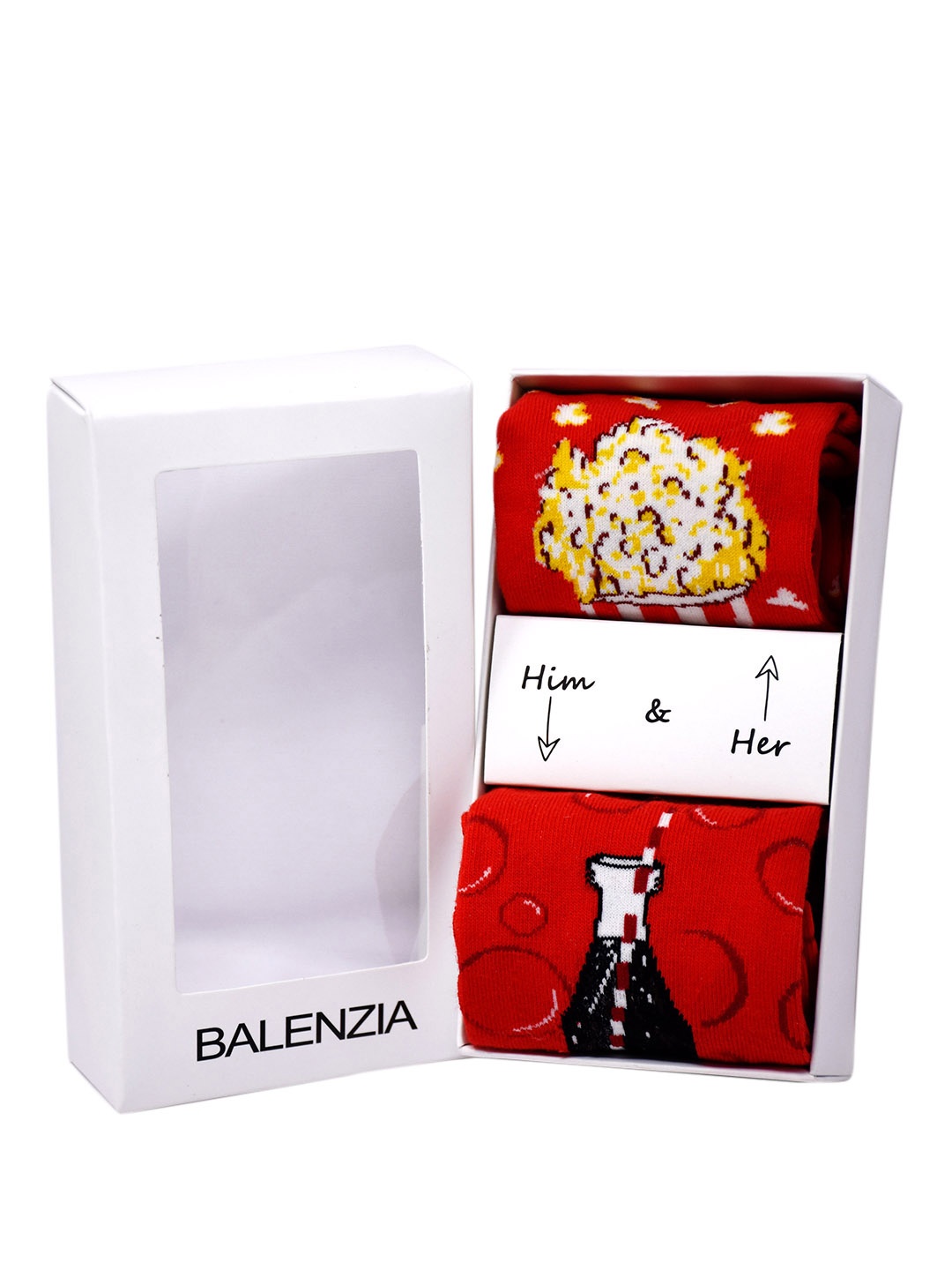 Balenzia Unisex Pack of 2 Assorted Calf-Length Him & Her Socks Boxset Special Edition Socks
Balenzia Unisex Pack of 2 Assorted Calf-Length Him & Her Socks Boxset Special Edition Socks