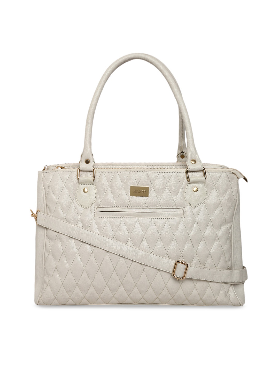 KLEIO Quilted Mullti Utility Laptop Handbag, White