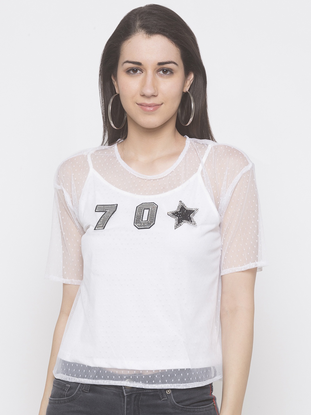 Globus Women White Printed Top