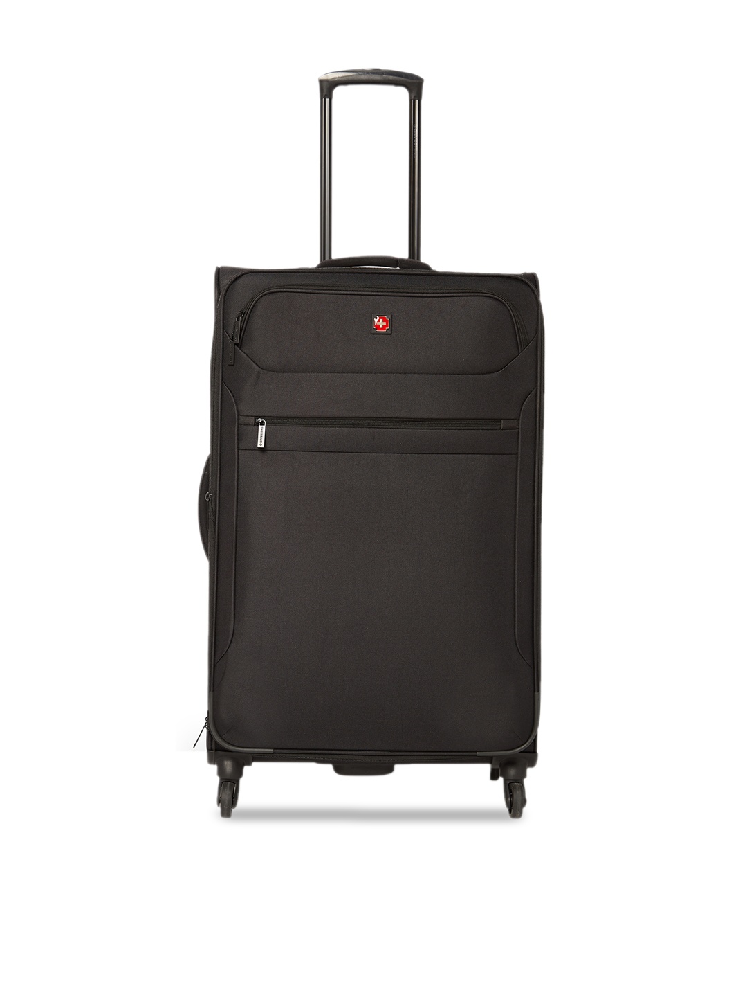 SWISS BRAND Unisex Black Solid Hamilton 360-Degree Rotation Soft-Sided Large Trolley Suitcase
SWISS BRAND Unisex Black Solid Hamilton 360-Degree Rotation Soft-Sided Large Trolley Suitcase