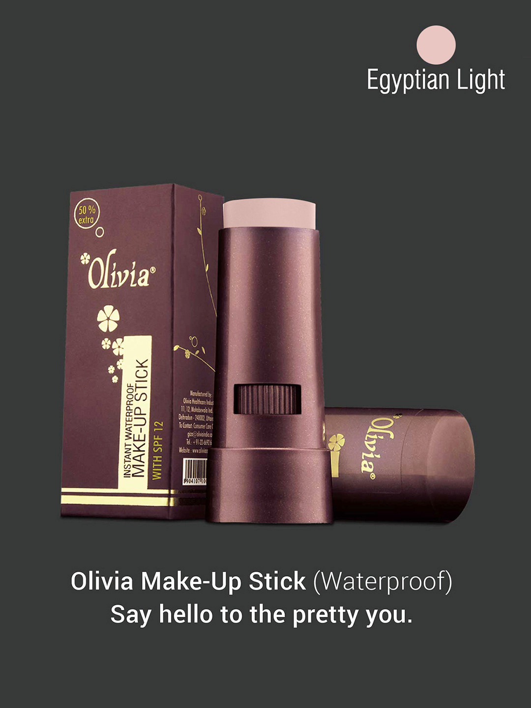 Olivia Pack of 3 Waterproof Makeup Stick Concealer Egyptian Light 15g Shade No.8 (SPF 12), Brown
Olivia Pack of 3 Waterproof Makeup Stick Concealer Egyptian Light 15g Shade No.8 (SPF 12), Brown