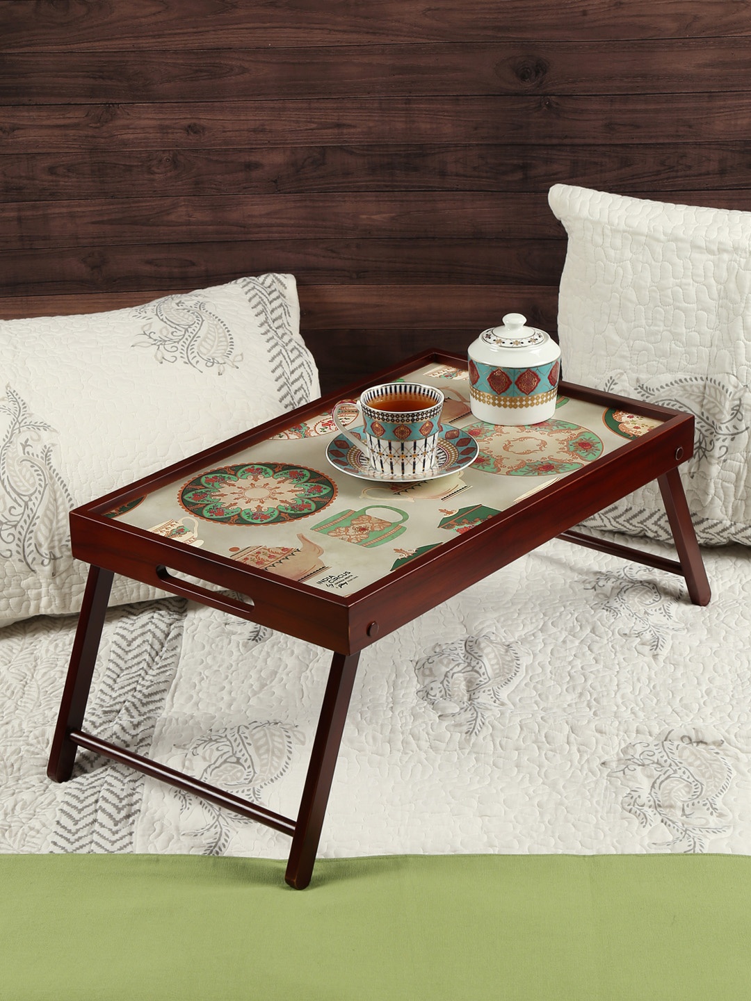 India Circus by Krsnaa Mehta Beige Breakfast Tray